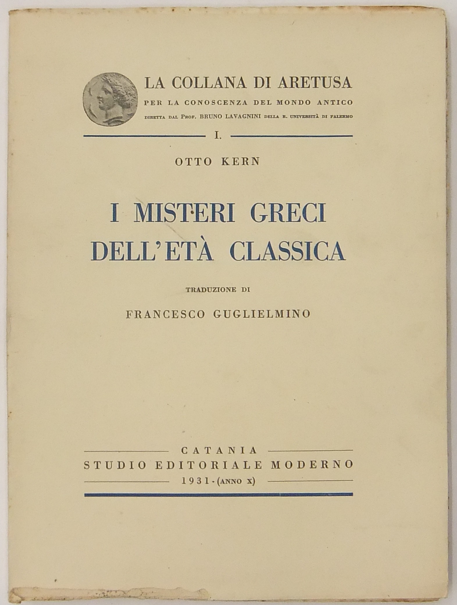 I misteri greci dell'età classica. Traduzione di F