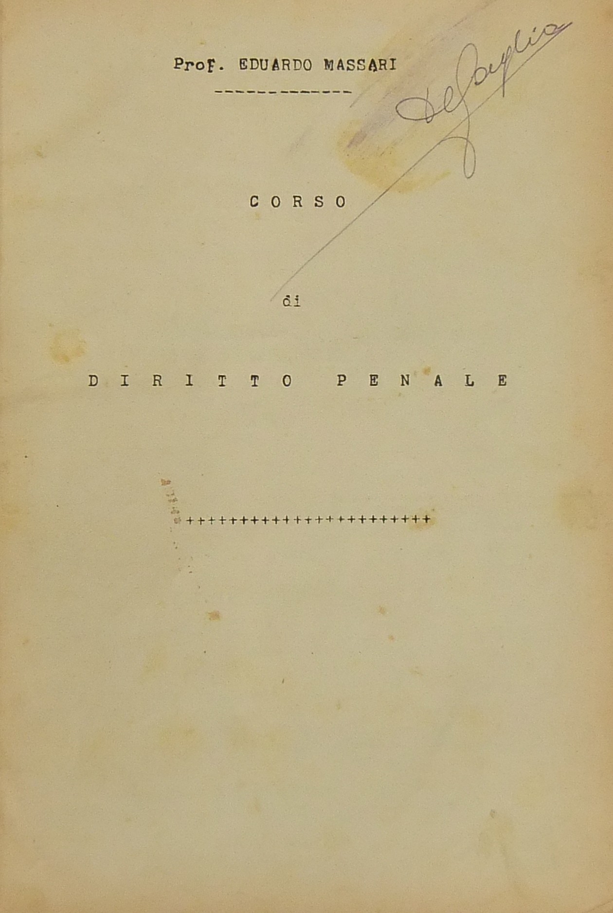 Corso di diritto penale