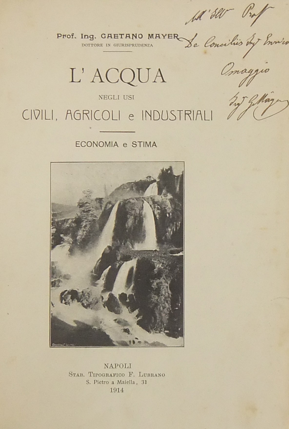 L'acqua negli usi civili agricoli e industriali. E