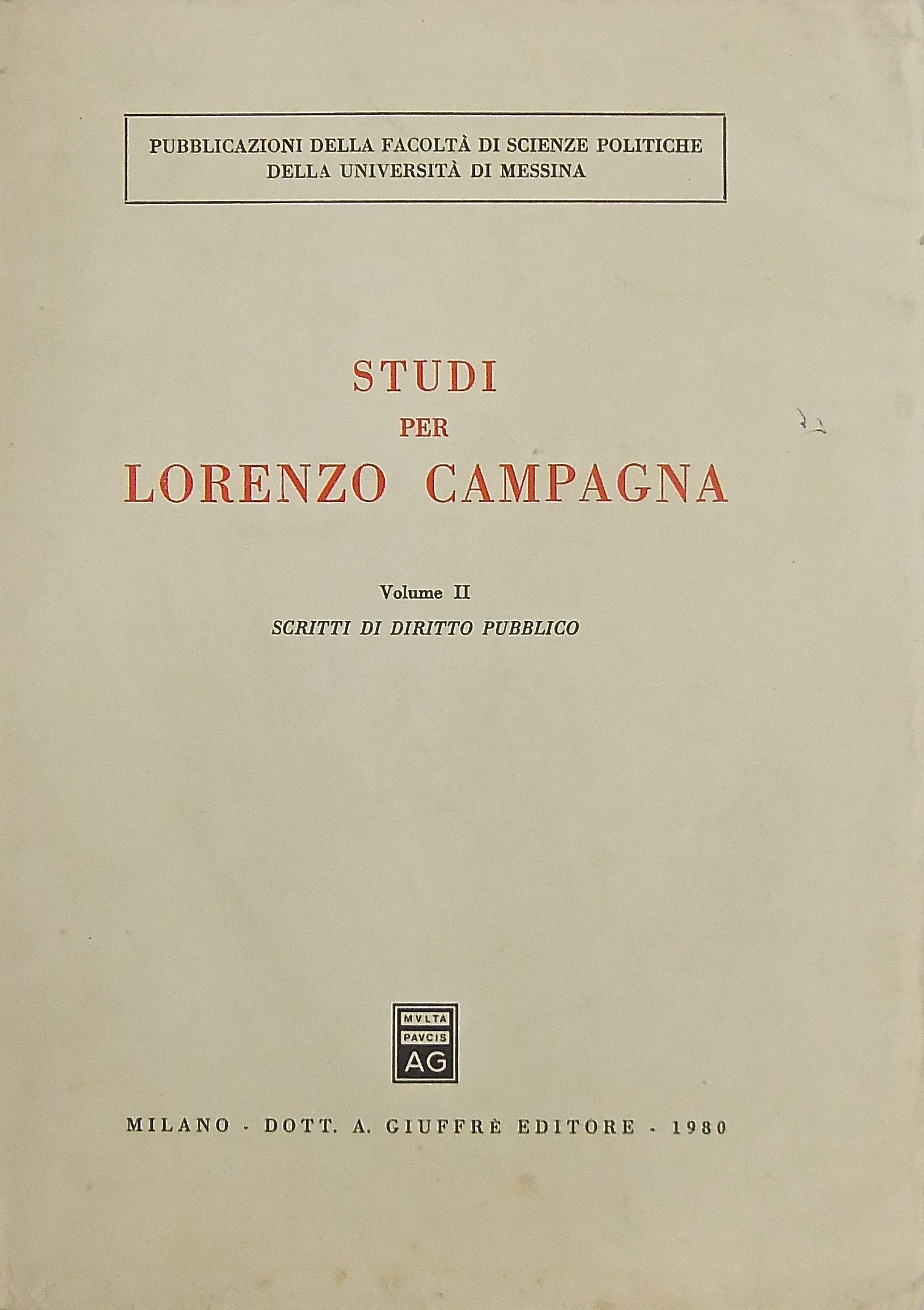 Studi per Lorenzo Campagna.
