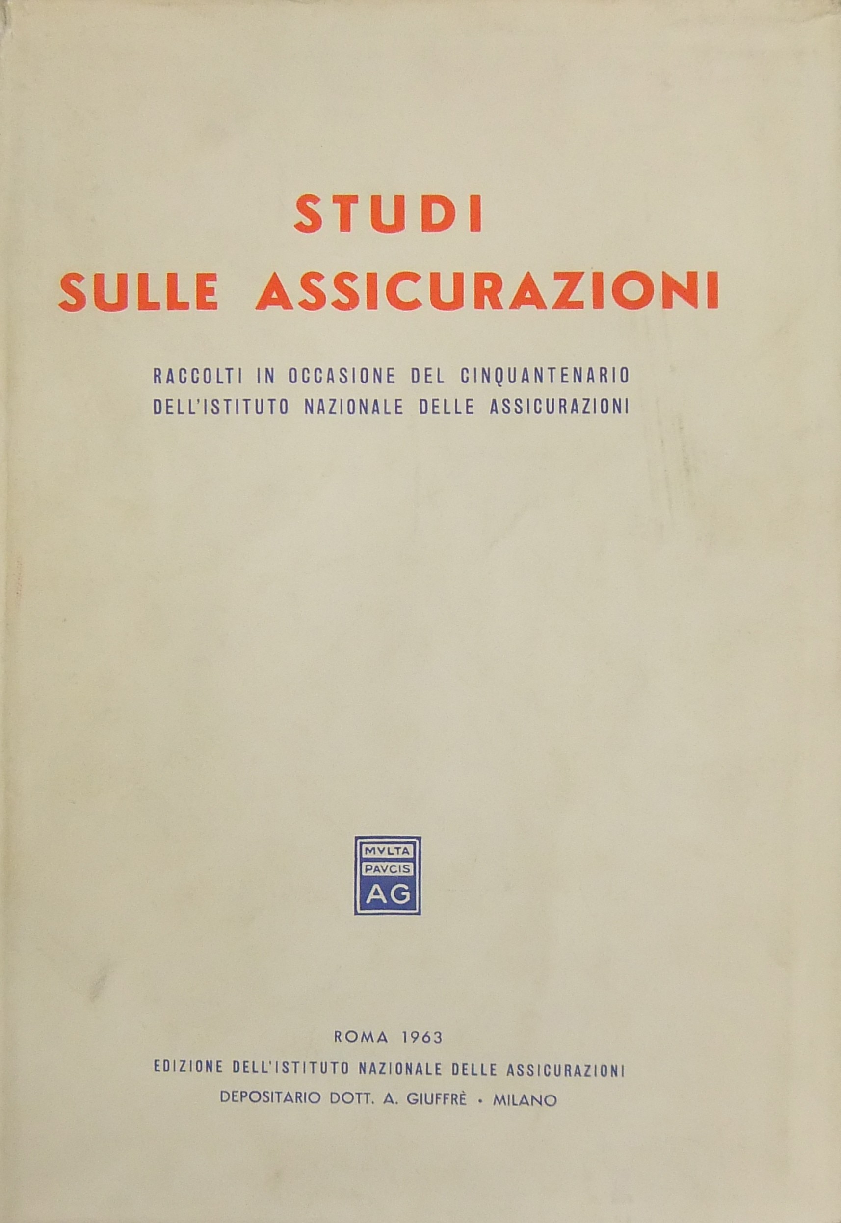 Studi sulle assicurazioni.