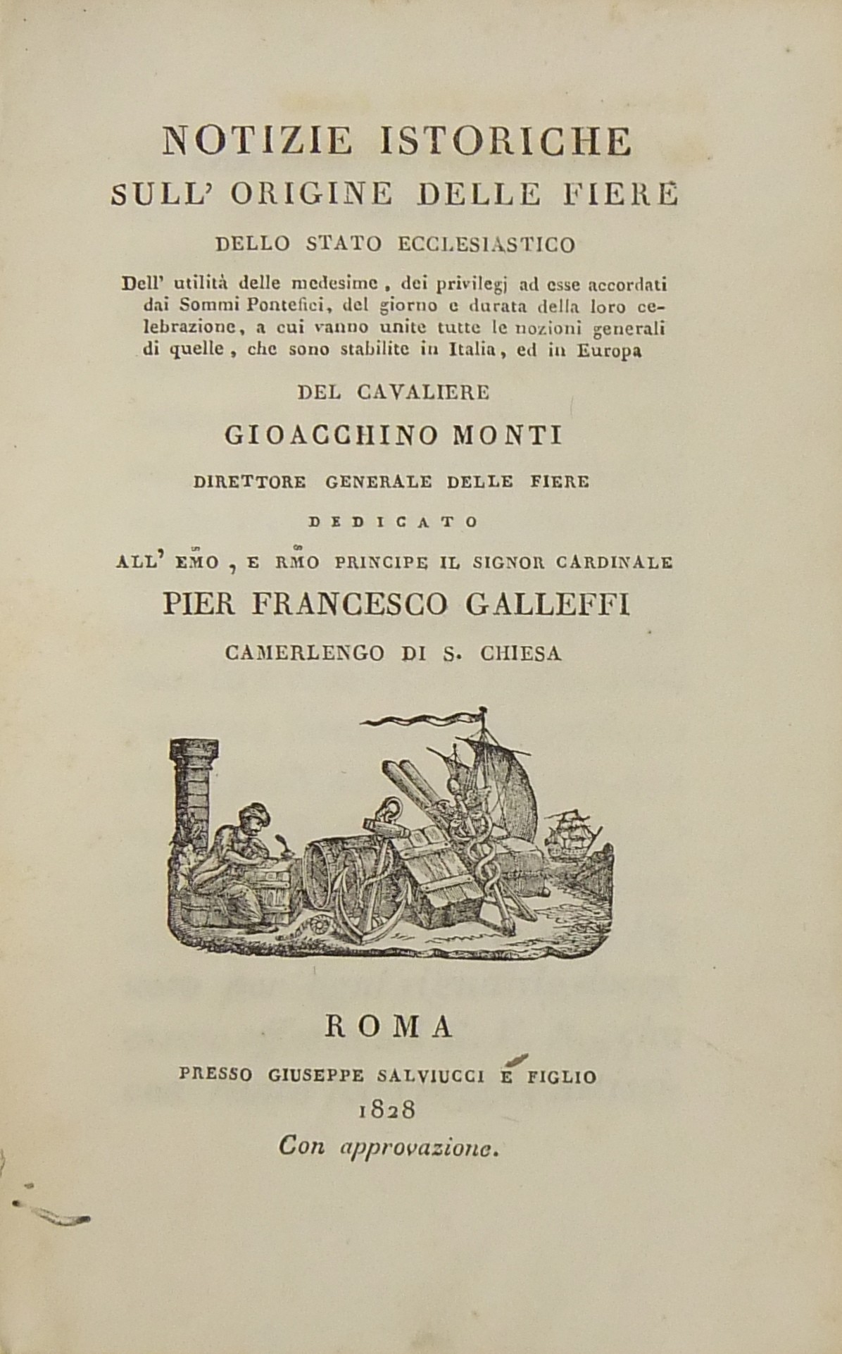 Notizie istoriche sull'origine delle fiere dello S