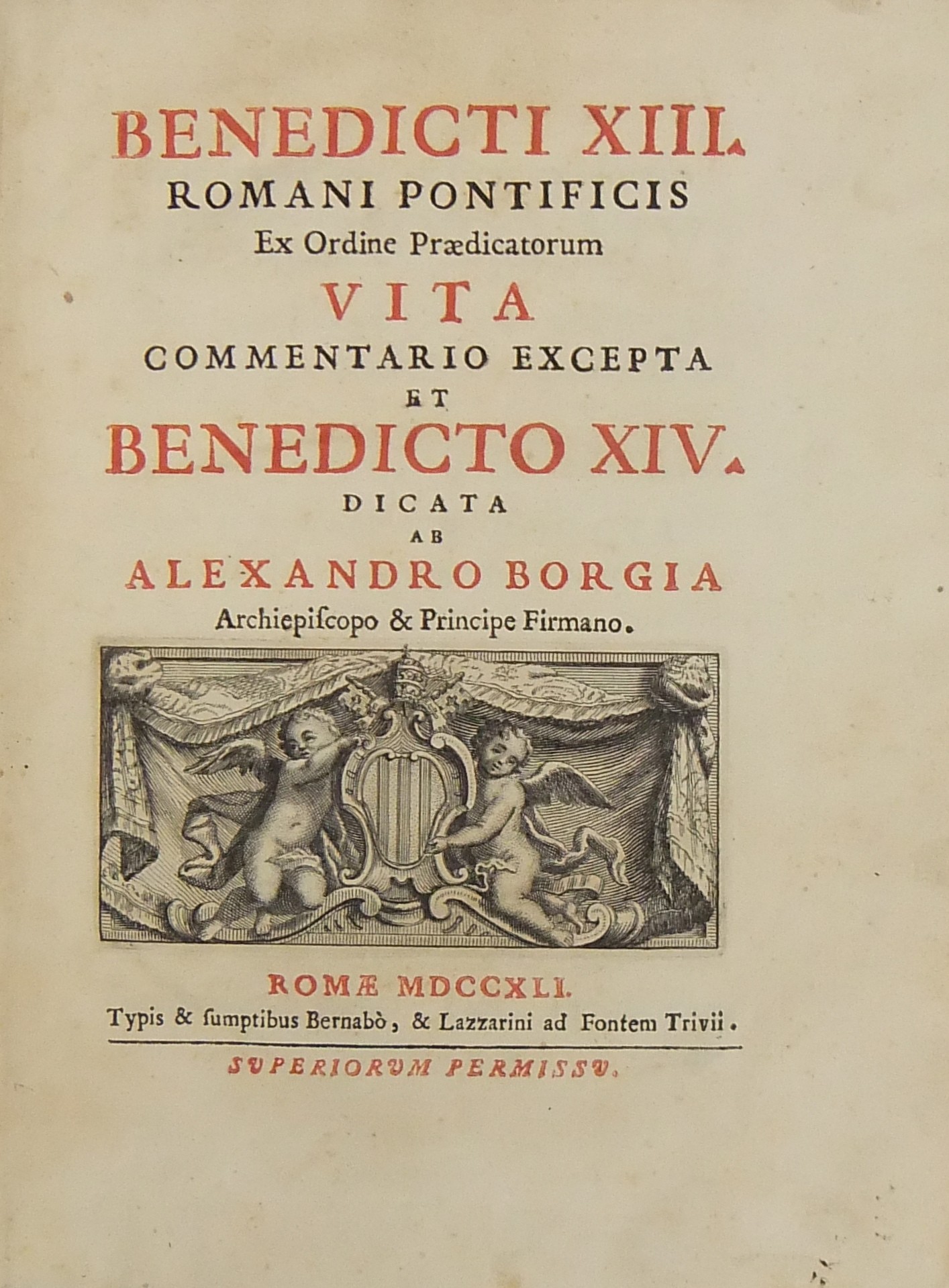 Benedicti XIII. Romani Pontificis Ex Ordine Praedi
