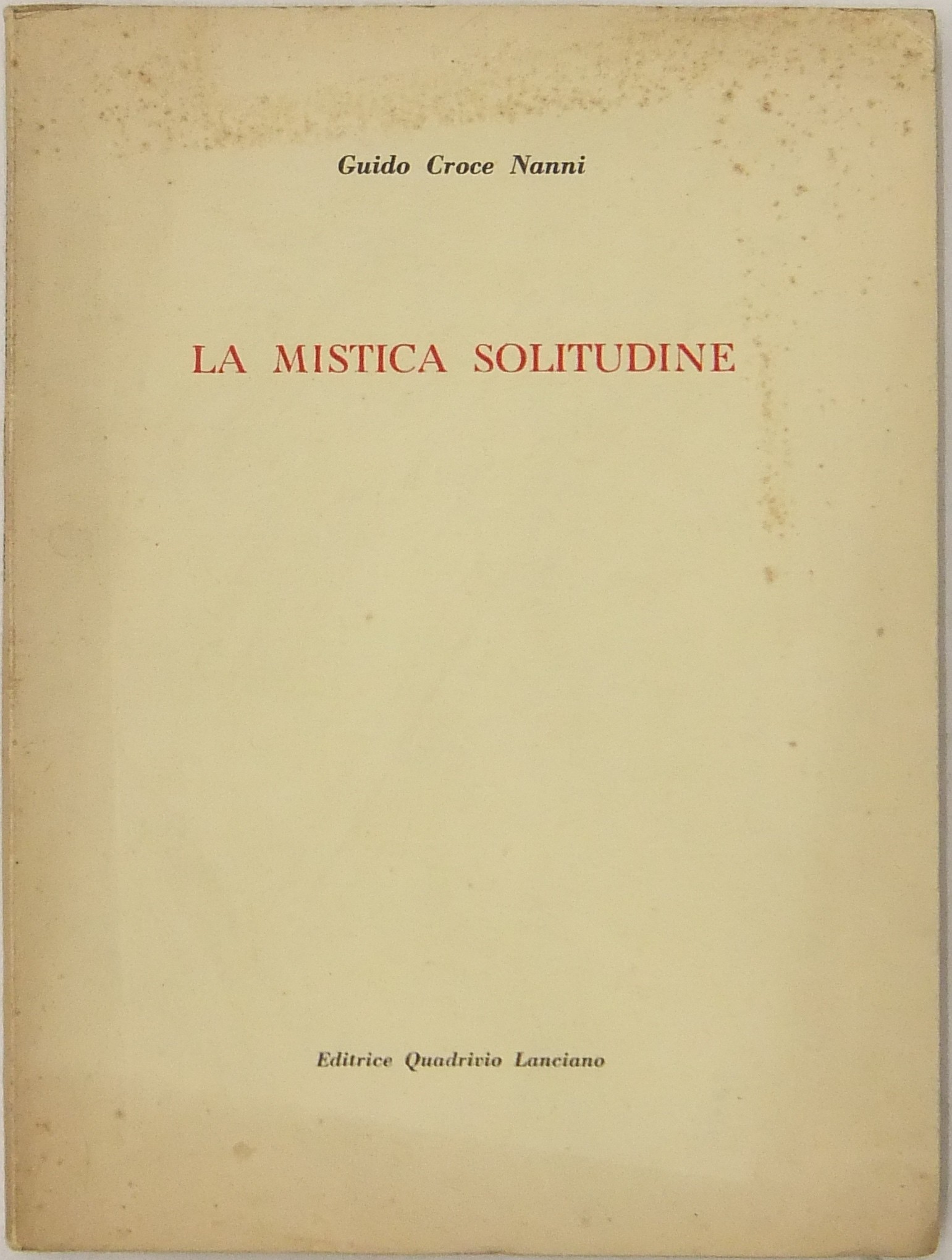 La mistica solitudine