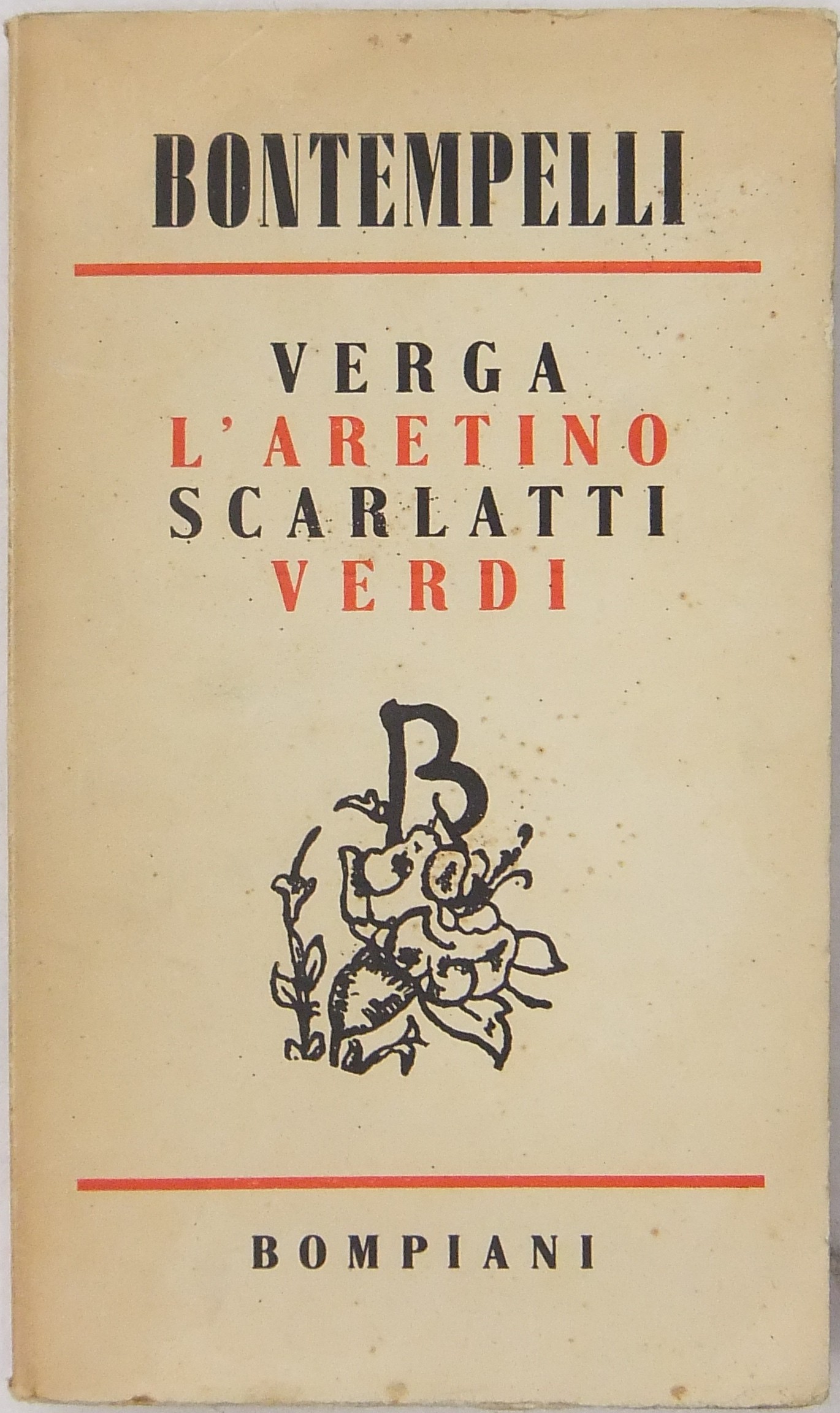 Verga l'Aretino Scarlatti Verdi. Nuovi discorsi