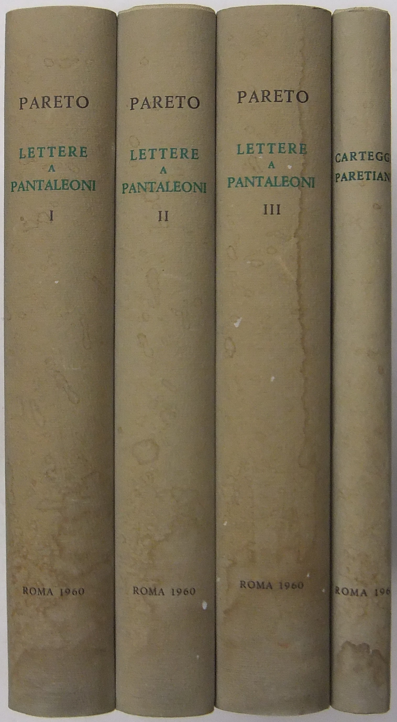 Lettere a Maffeo Pantaleoni (1890-1923). A cura di