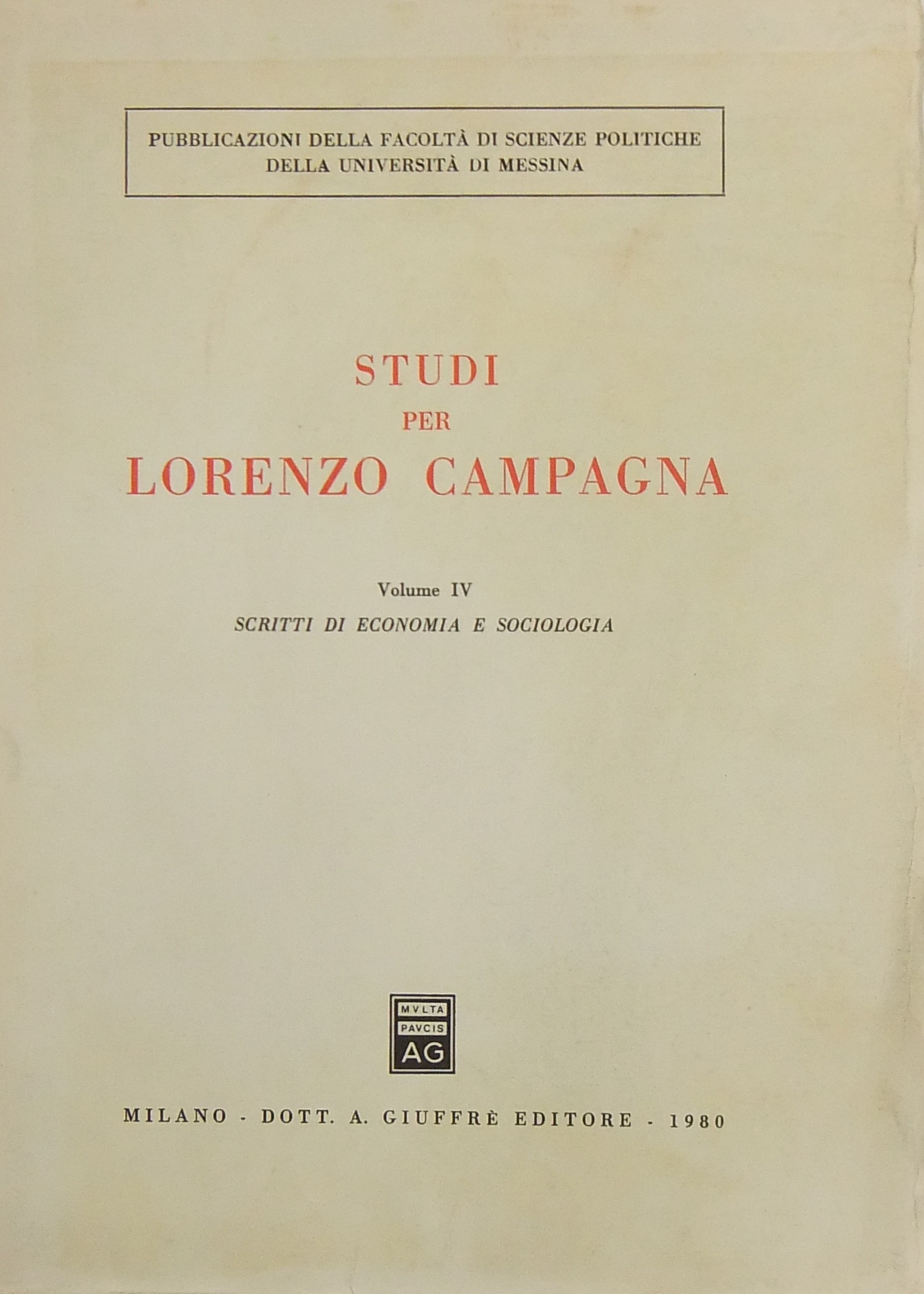 Studi per Lorenzo Campagna. 