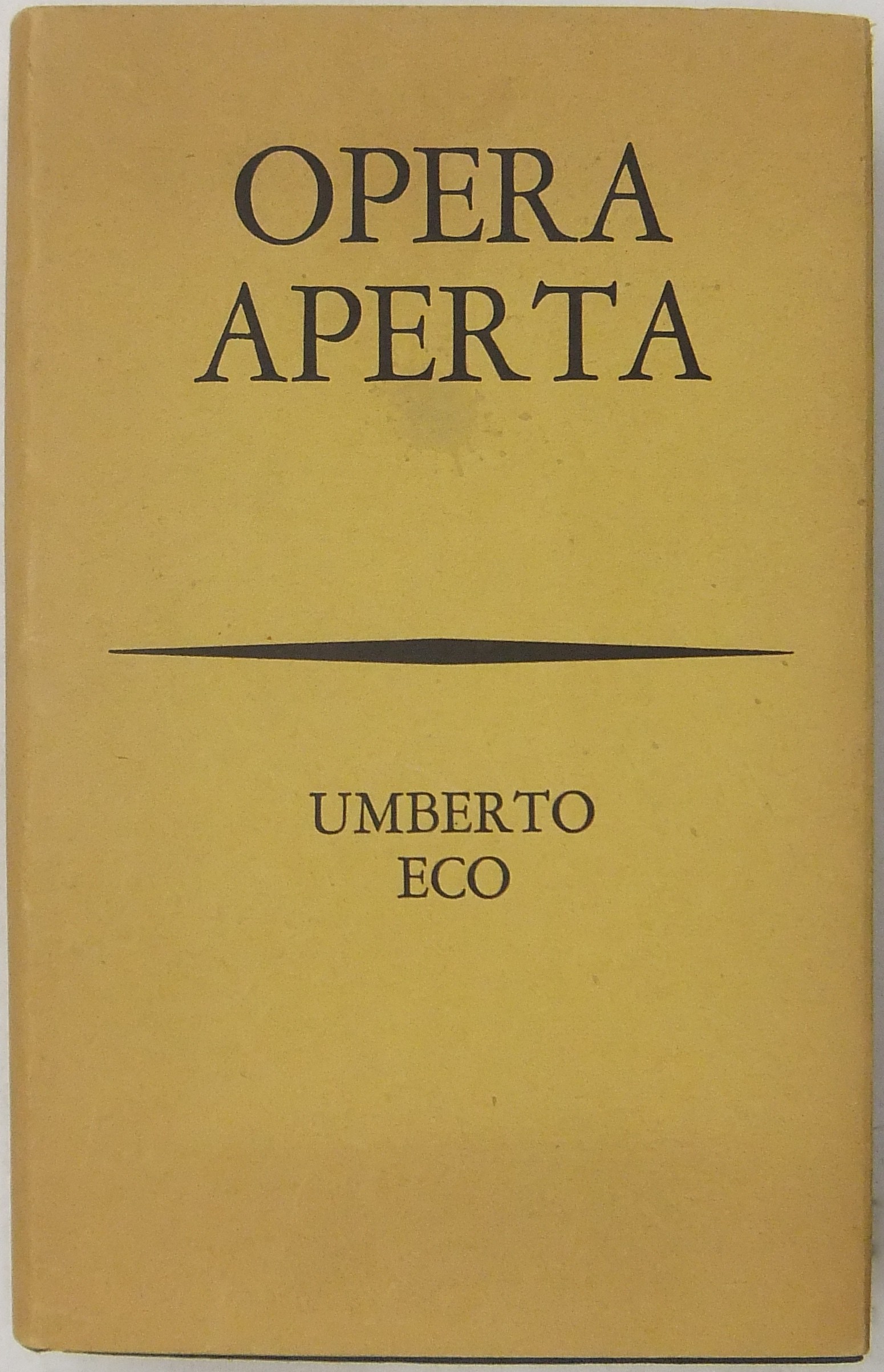 Opera aperta. Forma e indeterminazione nelle poeti