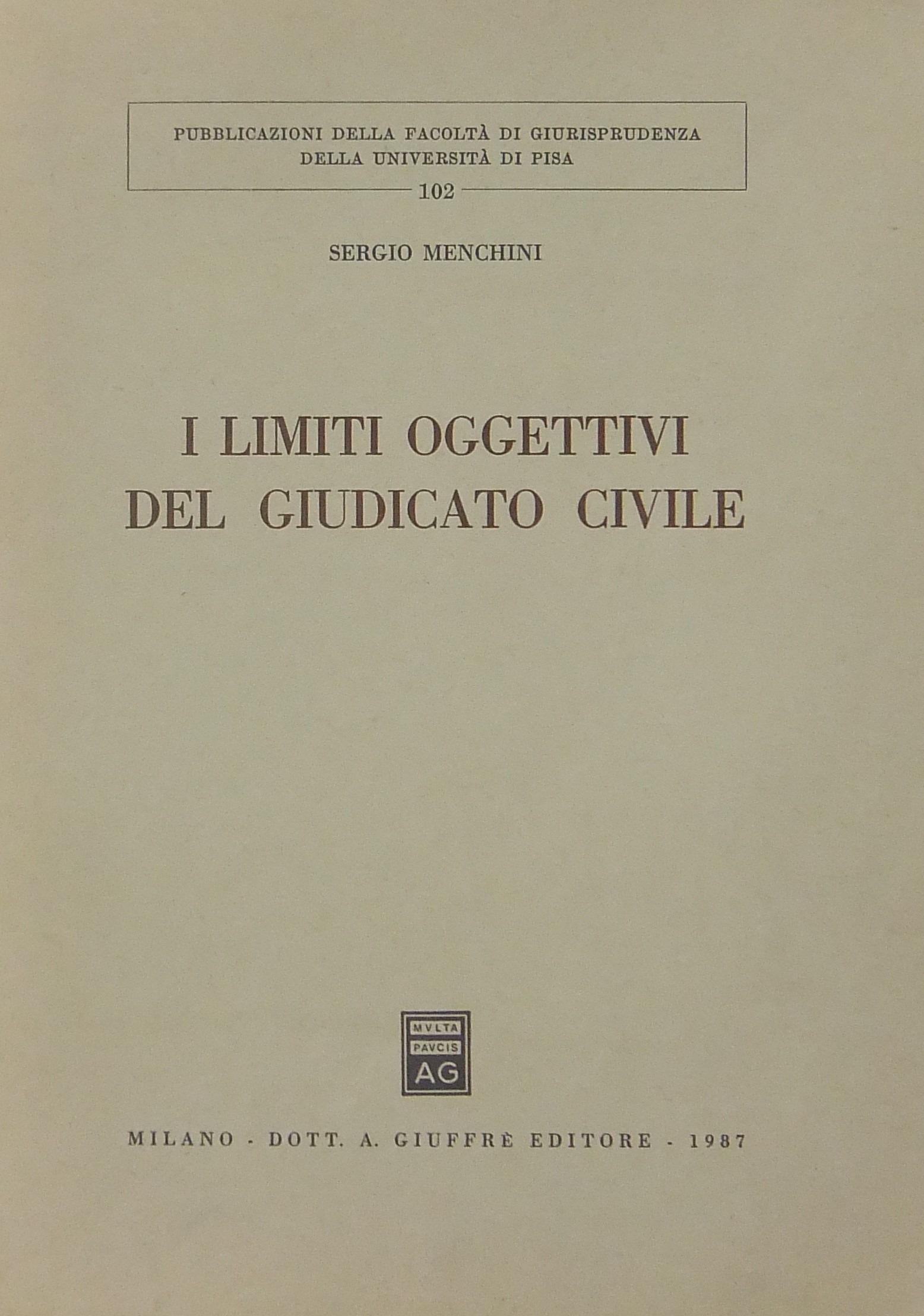 I limiti oggettivi del giudicato civile