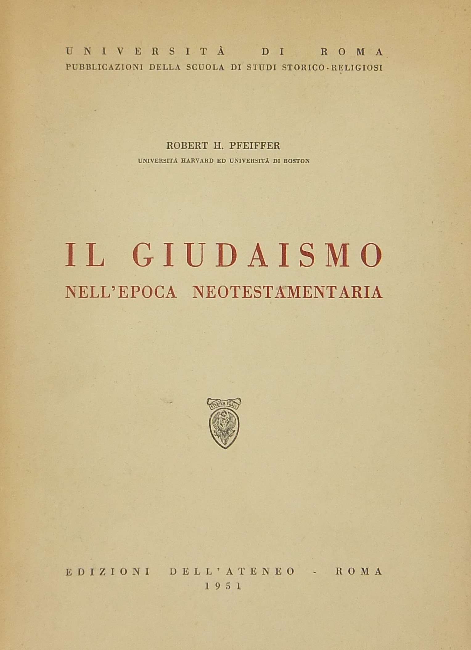 Il giudaismo nell'epoca neotestamentaria