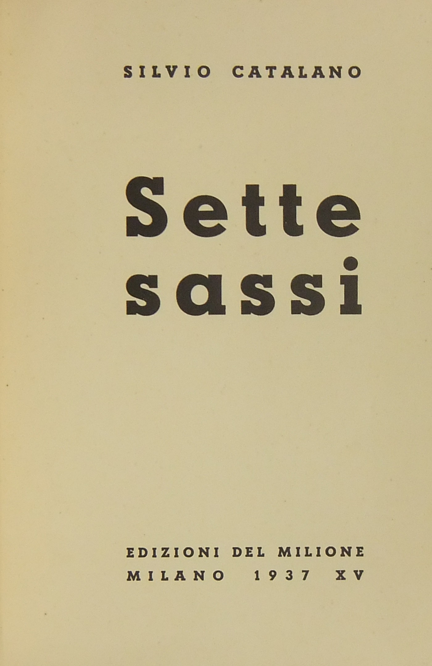 Sette sassi