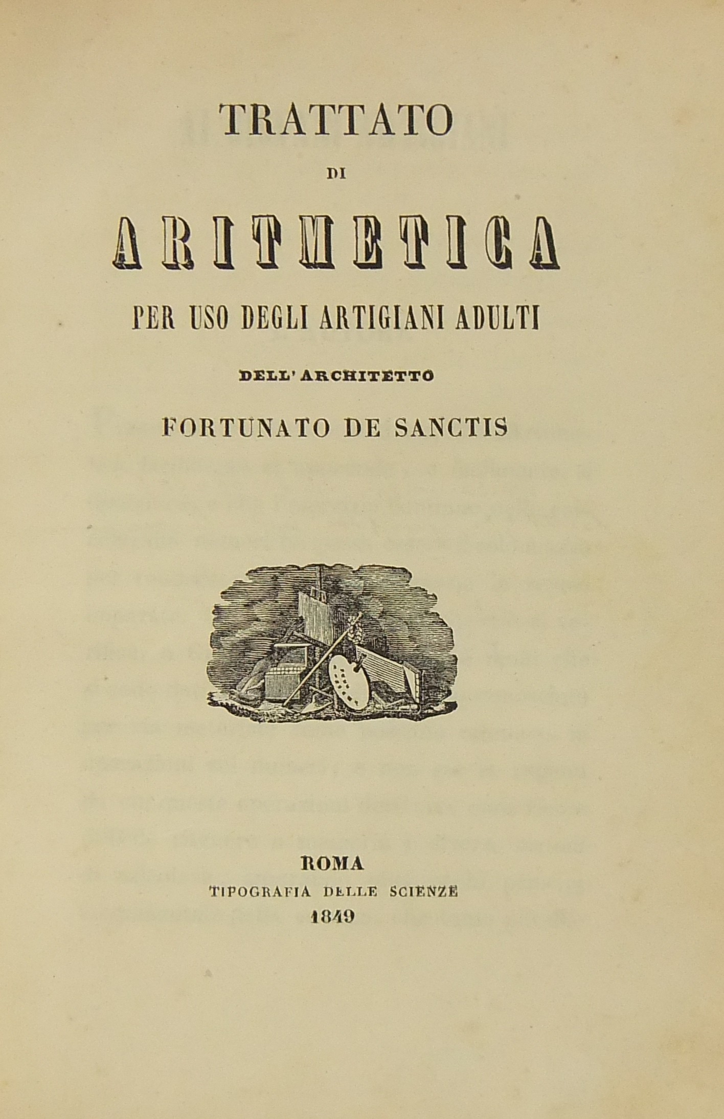 Trattato di aritmetica per uso degli artigiani adu