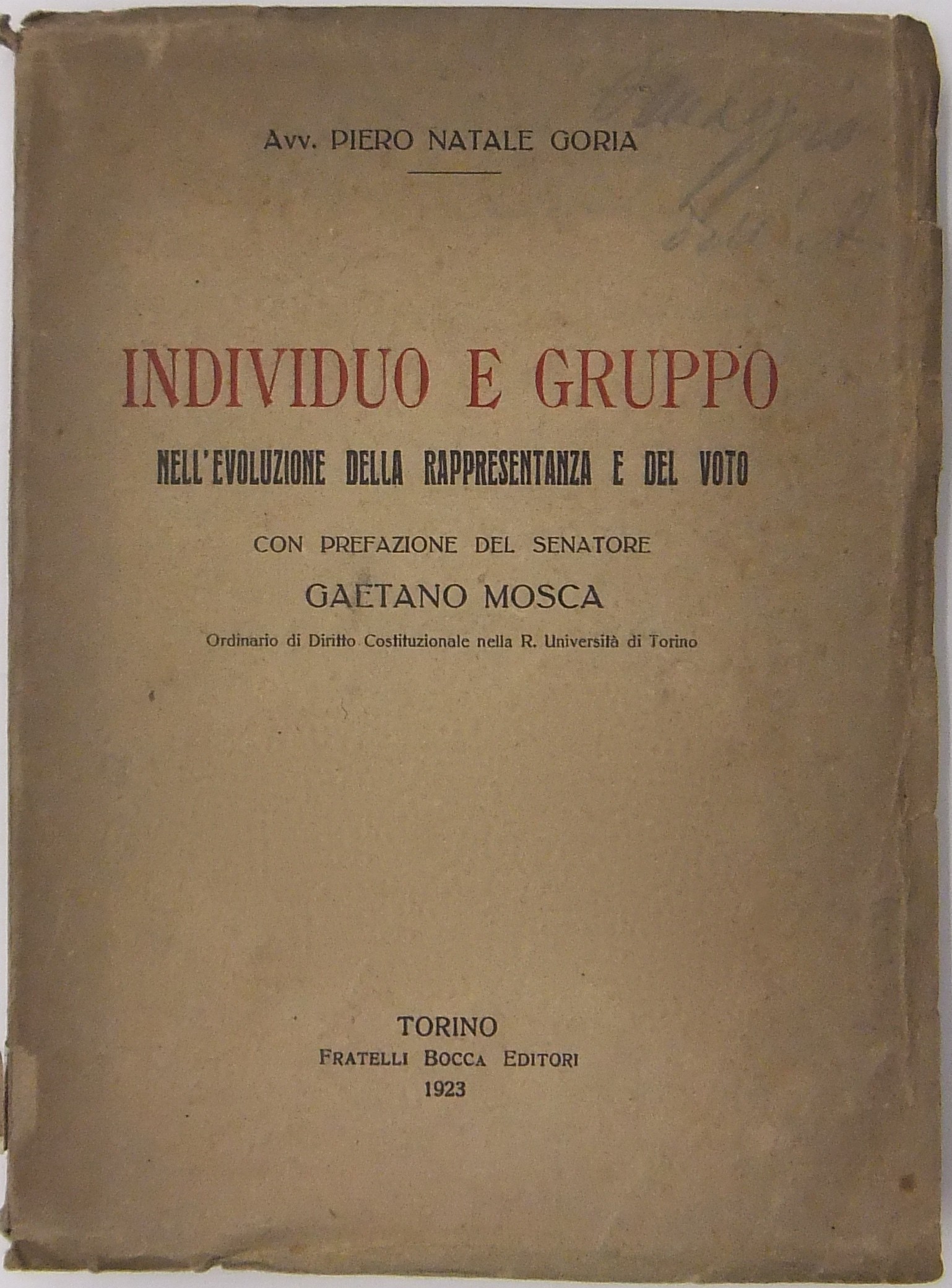 Individuo e gruppo nell'evoluzione della rappresen