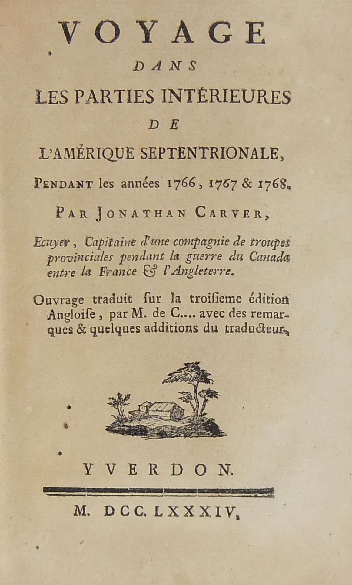 Voyage dans les parties interieures de l'Amerique