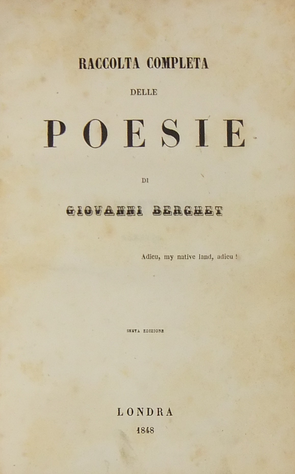 Raccolta completa delle poesie