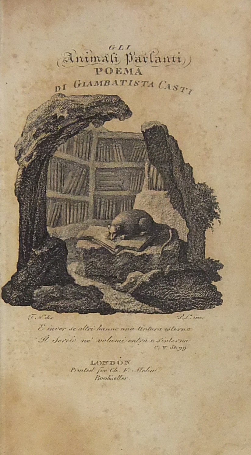 Gli animali parlanti. Poema di Giambattista Casti