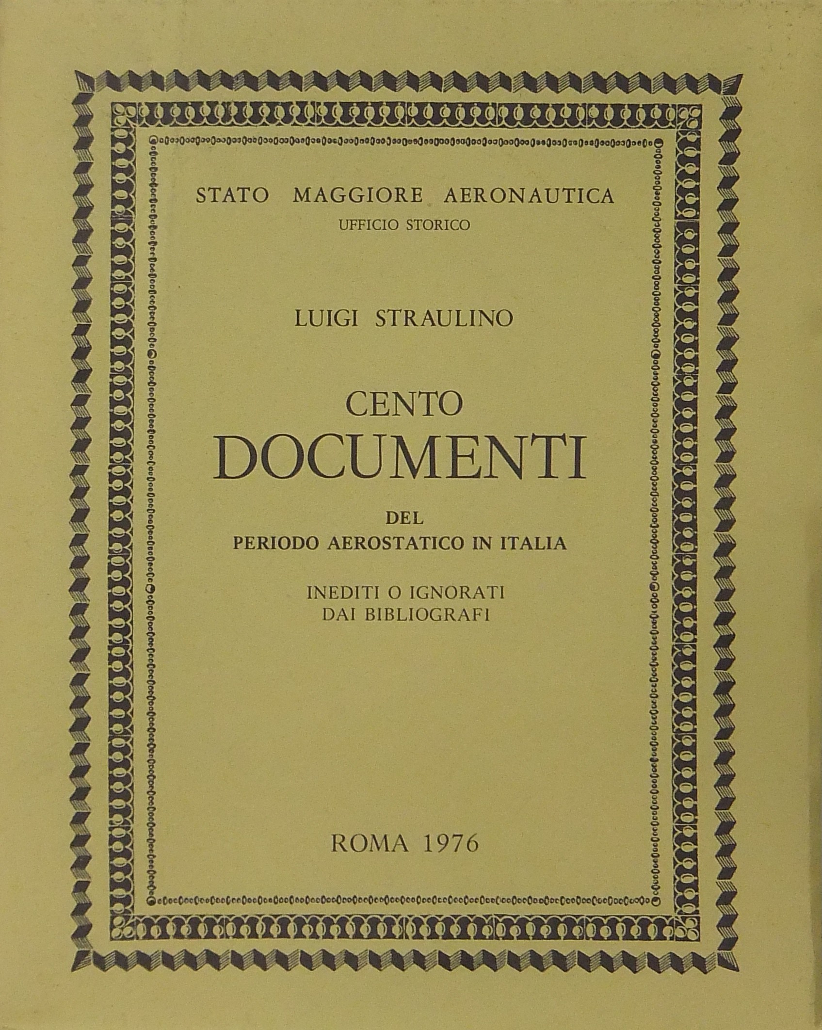 Cento documenti del periodo aerostatico in Italia