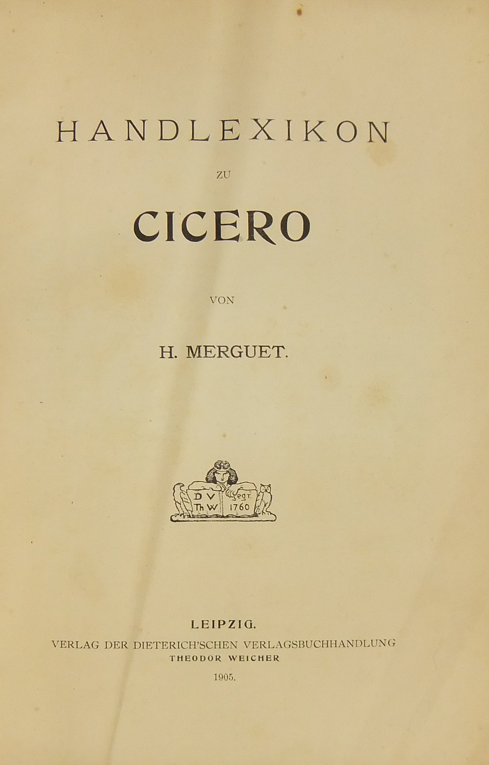 Handlexicon zu Cicero