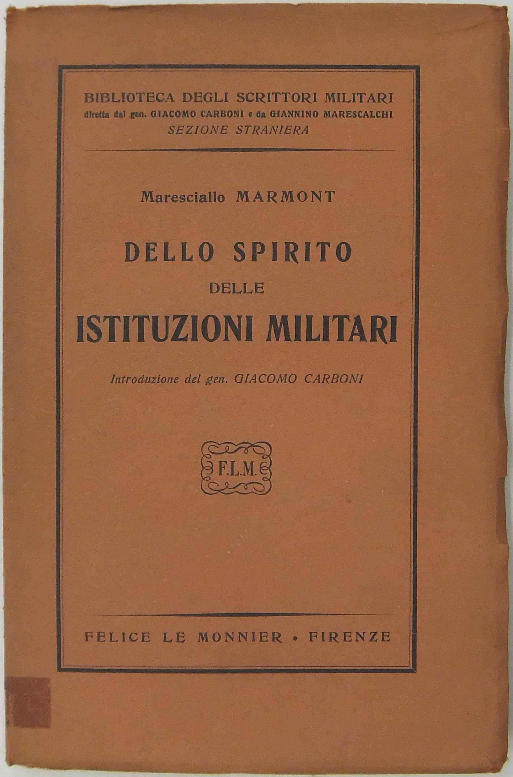 Dello spirito delle istituzioni militari. Introduz