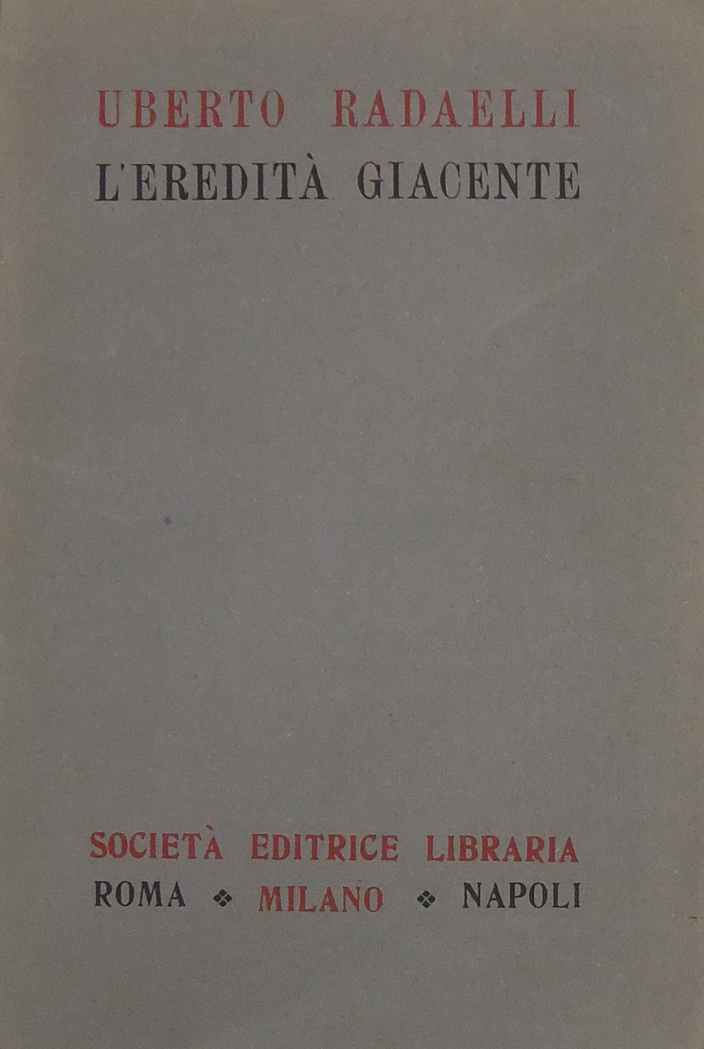 L'eredità giacente
