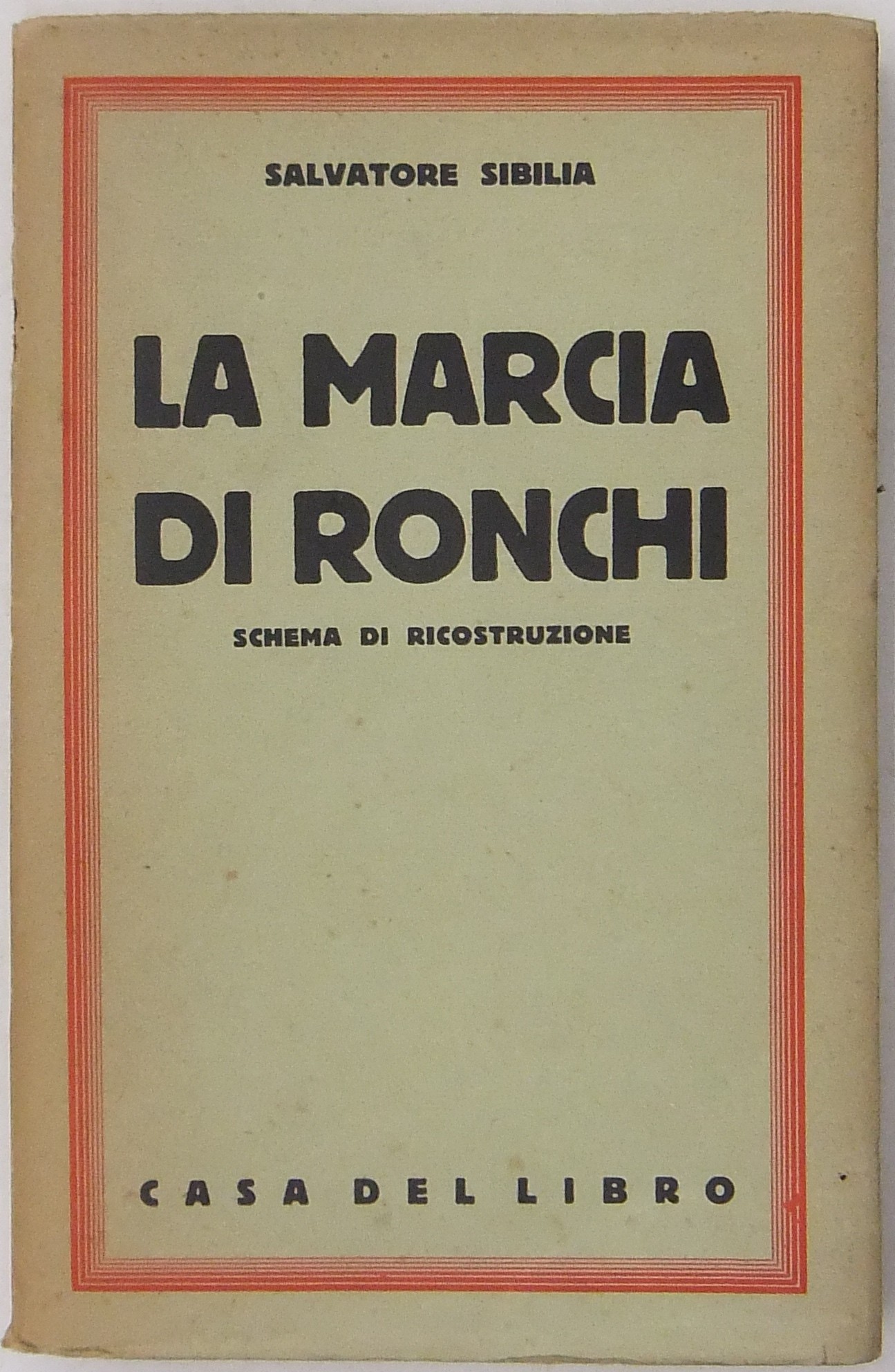 La marcia di Ronchi. (Schema di ricostruzione). Co