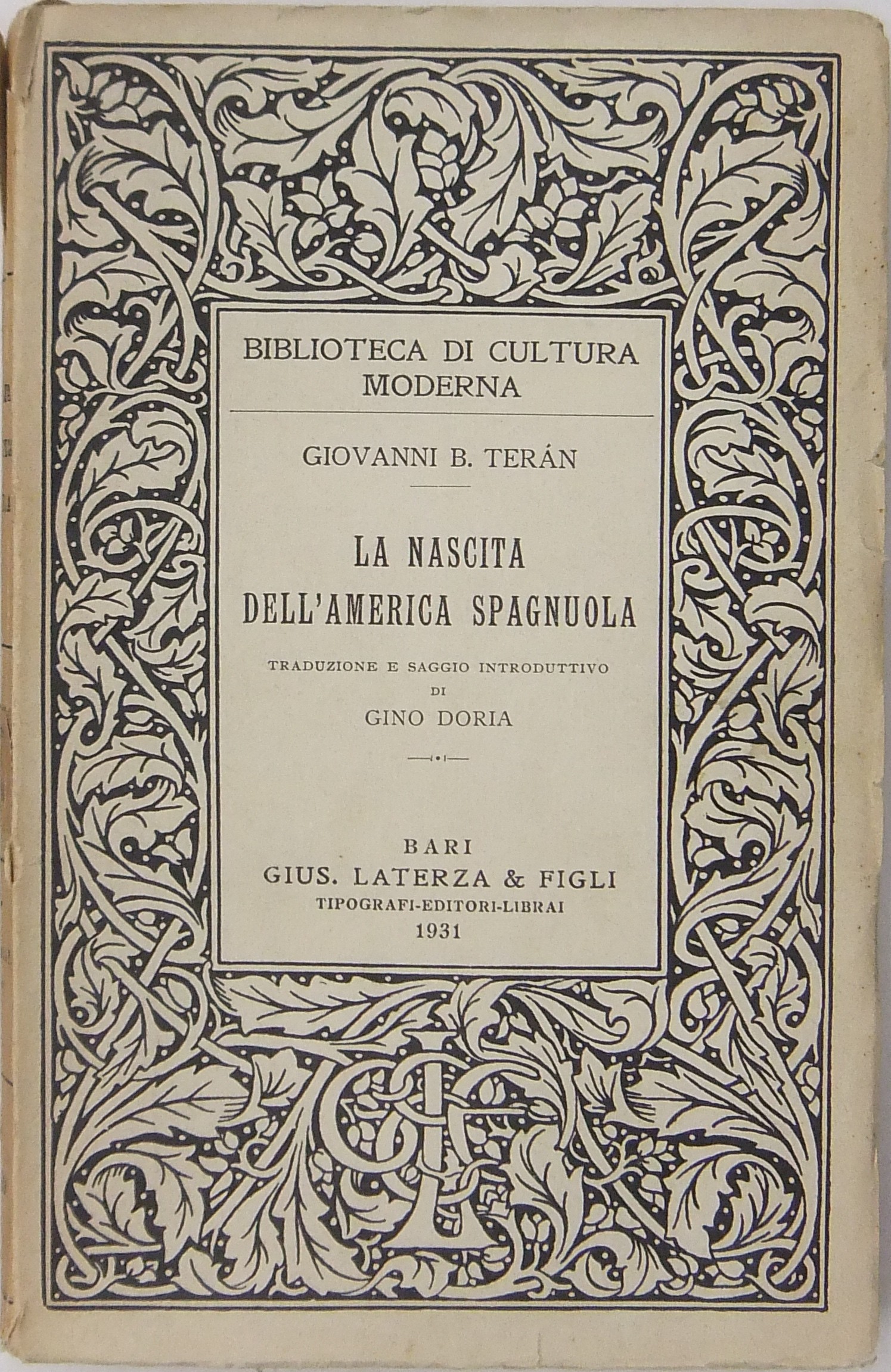 La nascita dell'America spagnuola. Traduzione e sa