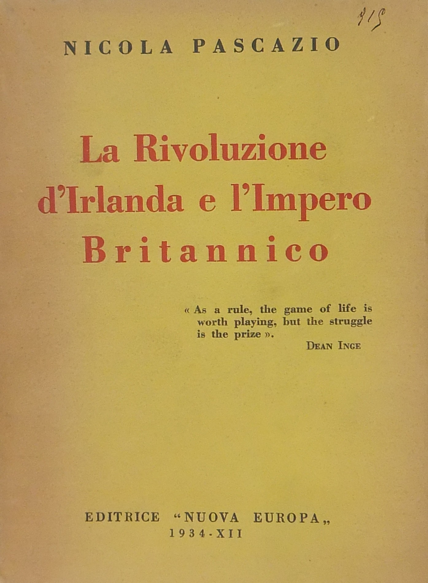 La Rivoluzione d'Irlanda e l'Impero Britannico