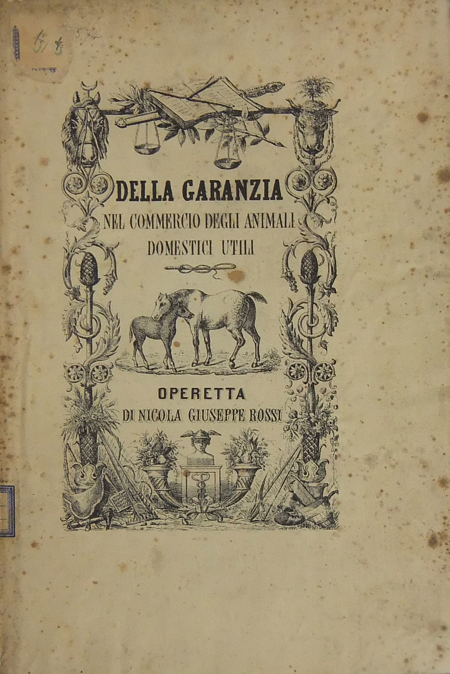 Della garanzia nel commercio degli animali domestici utili.