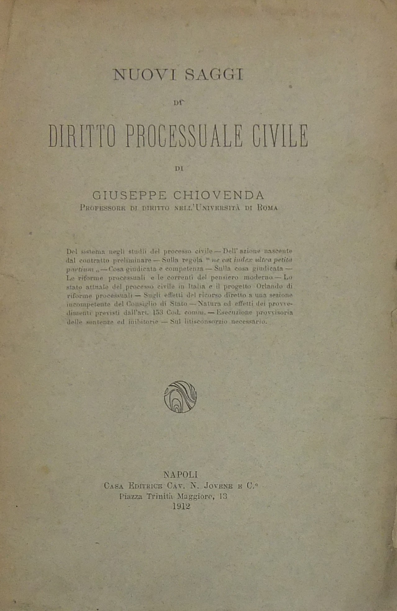 Nuovi saggi di diritto processuale civile