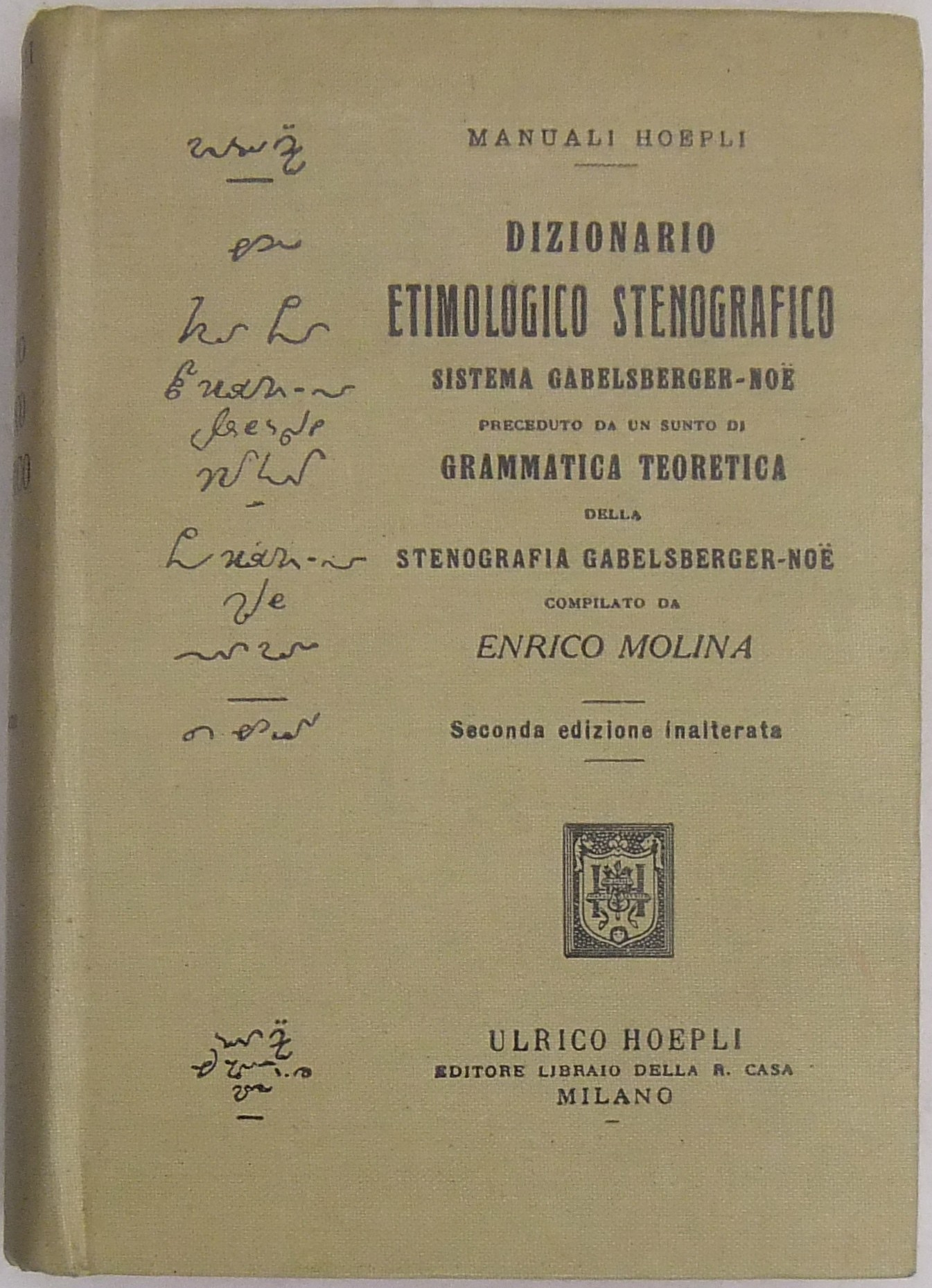 Dizionario etimologico stenografico Sistema Gabelsberger - Noe