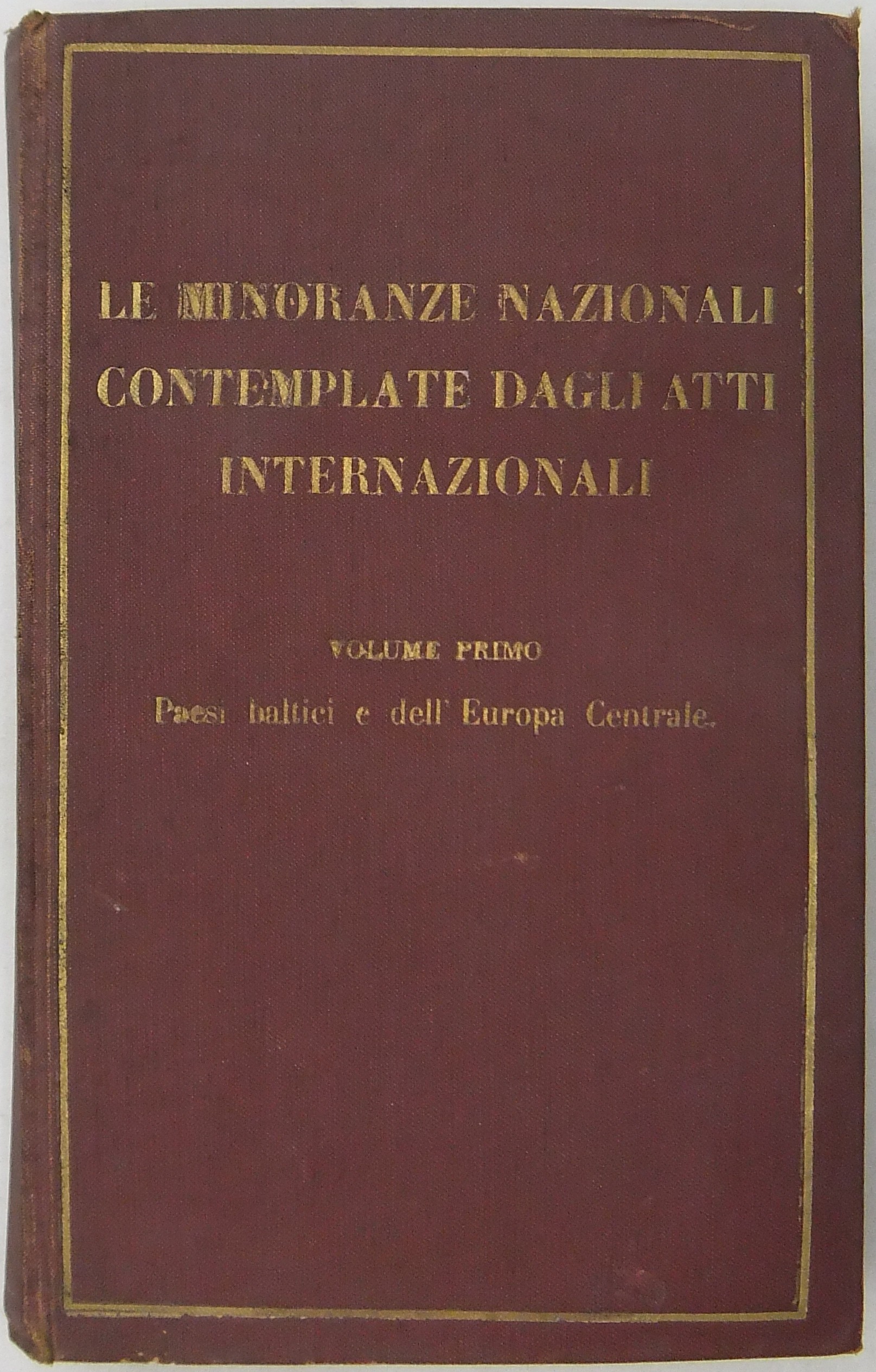 Le minoranze nazionali contemplate dagli atti inte