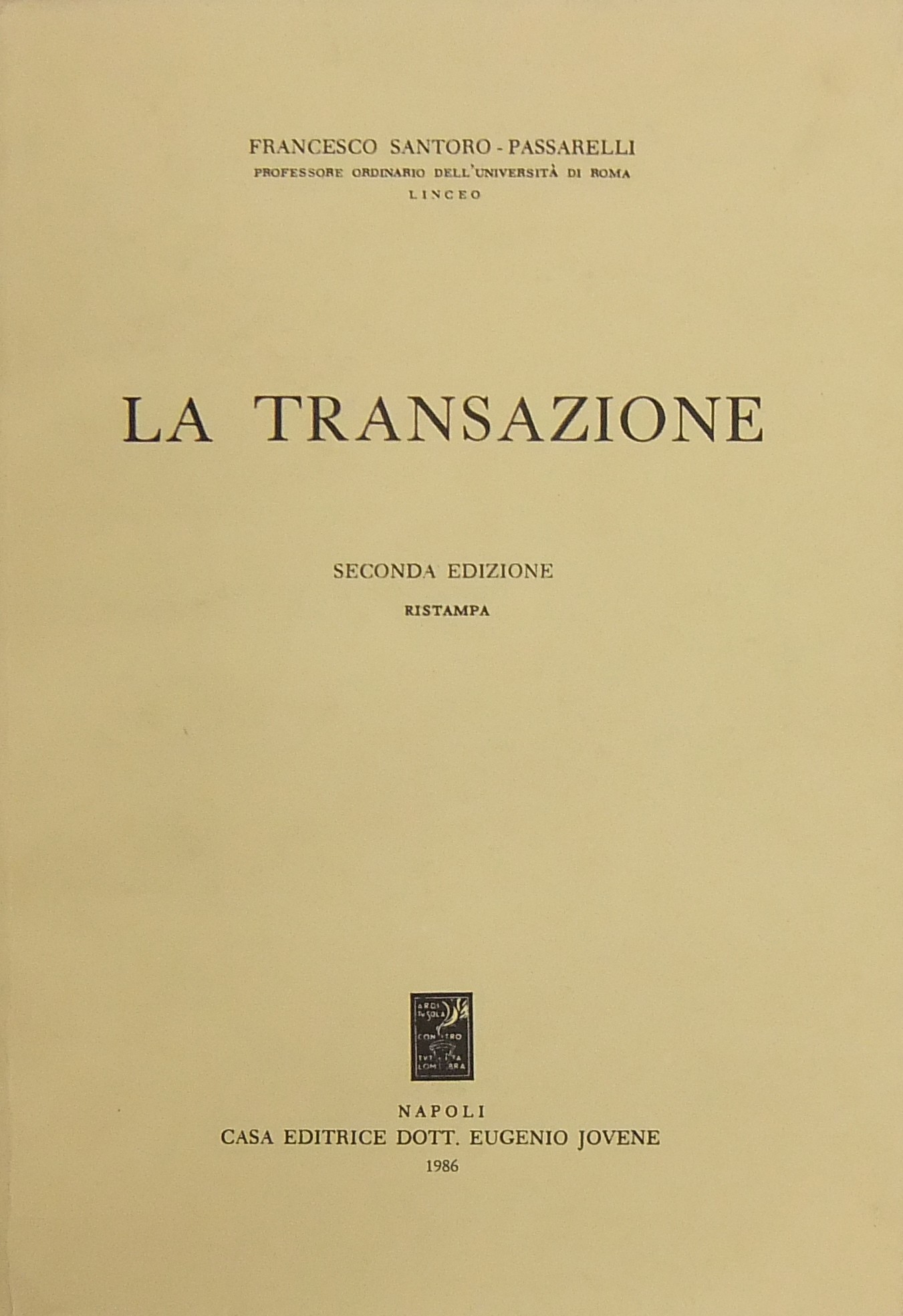 La transazione. 