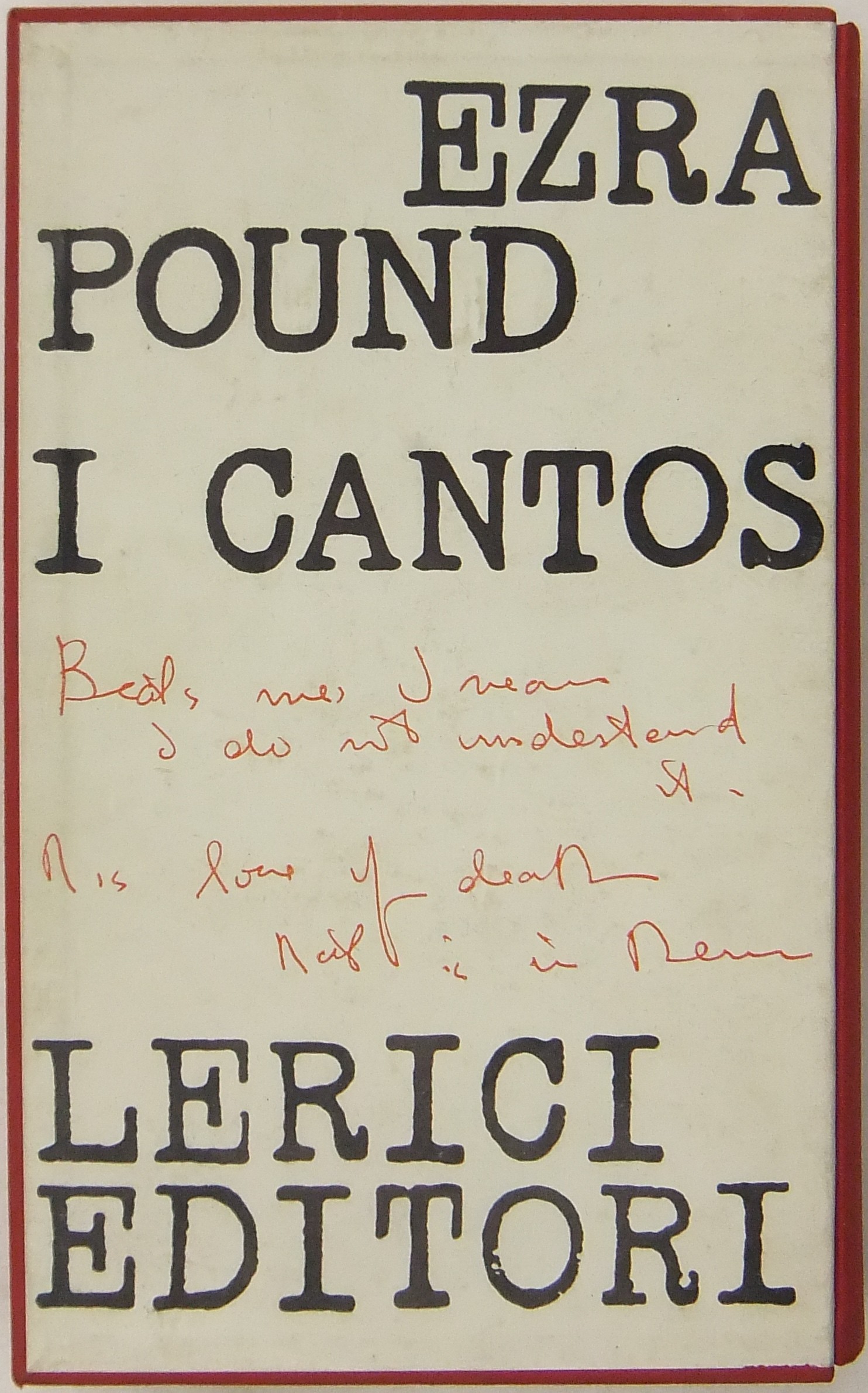 I Cantos. Volume primo - I primi trenta Cantos nella traduzione di Mary de Rachewiltz. 