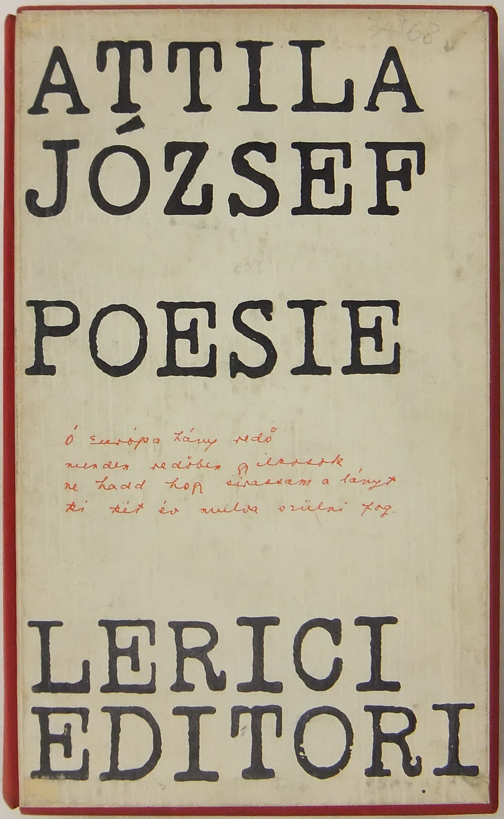 Poesie. Traduzione di Umberto Albini. Introduzione di Miklos Szabolcsi