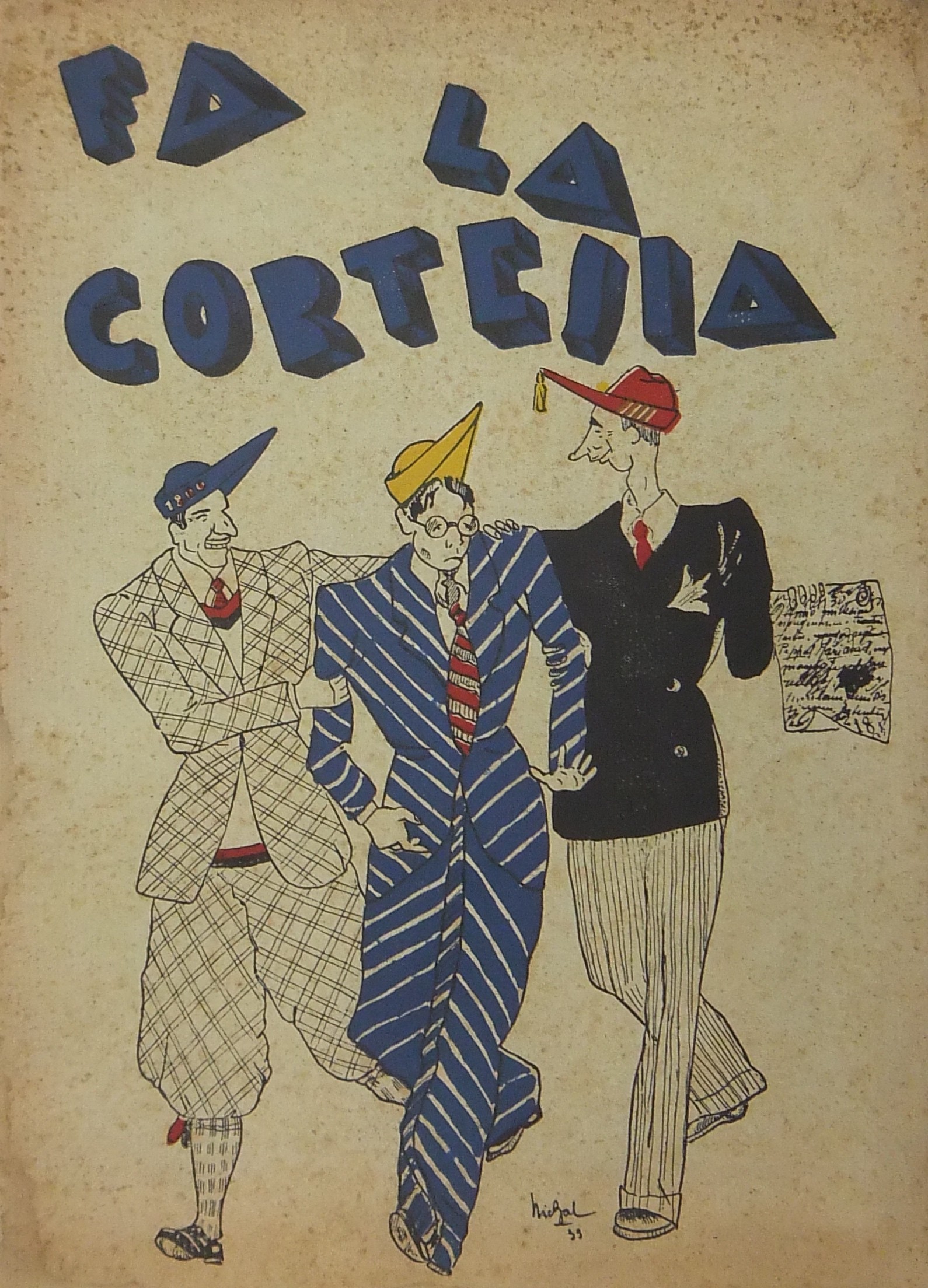 Fa la cortesia. Numero unico edito a cura del GUF di Bari. Festa delle matricole - gennaio 1933