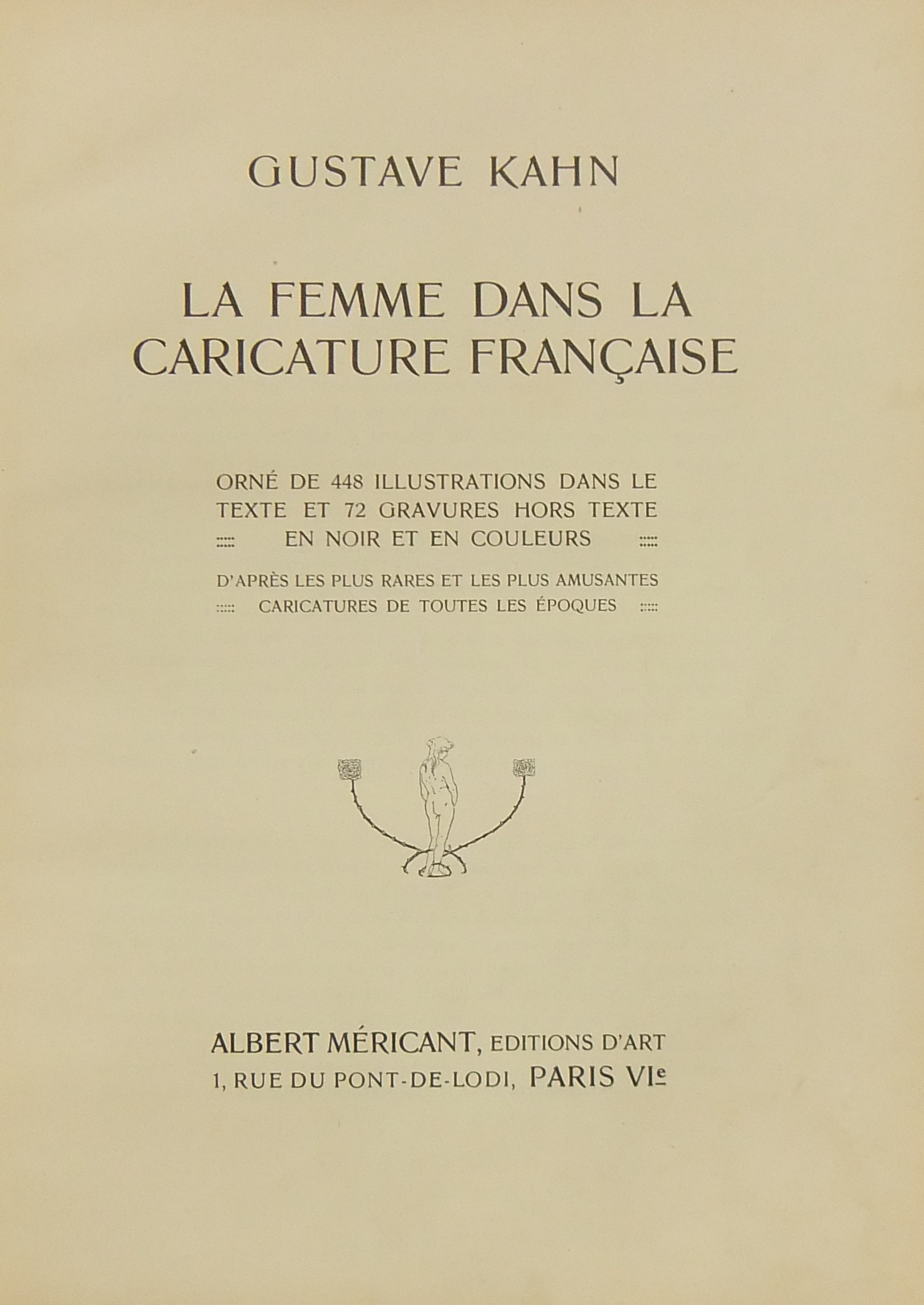 La femme dans la caricature française.