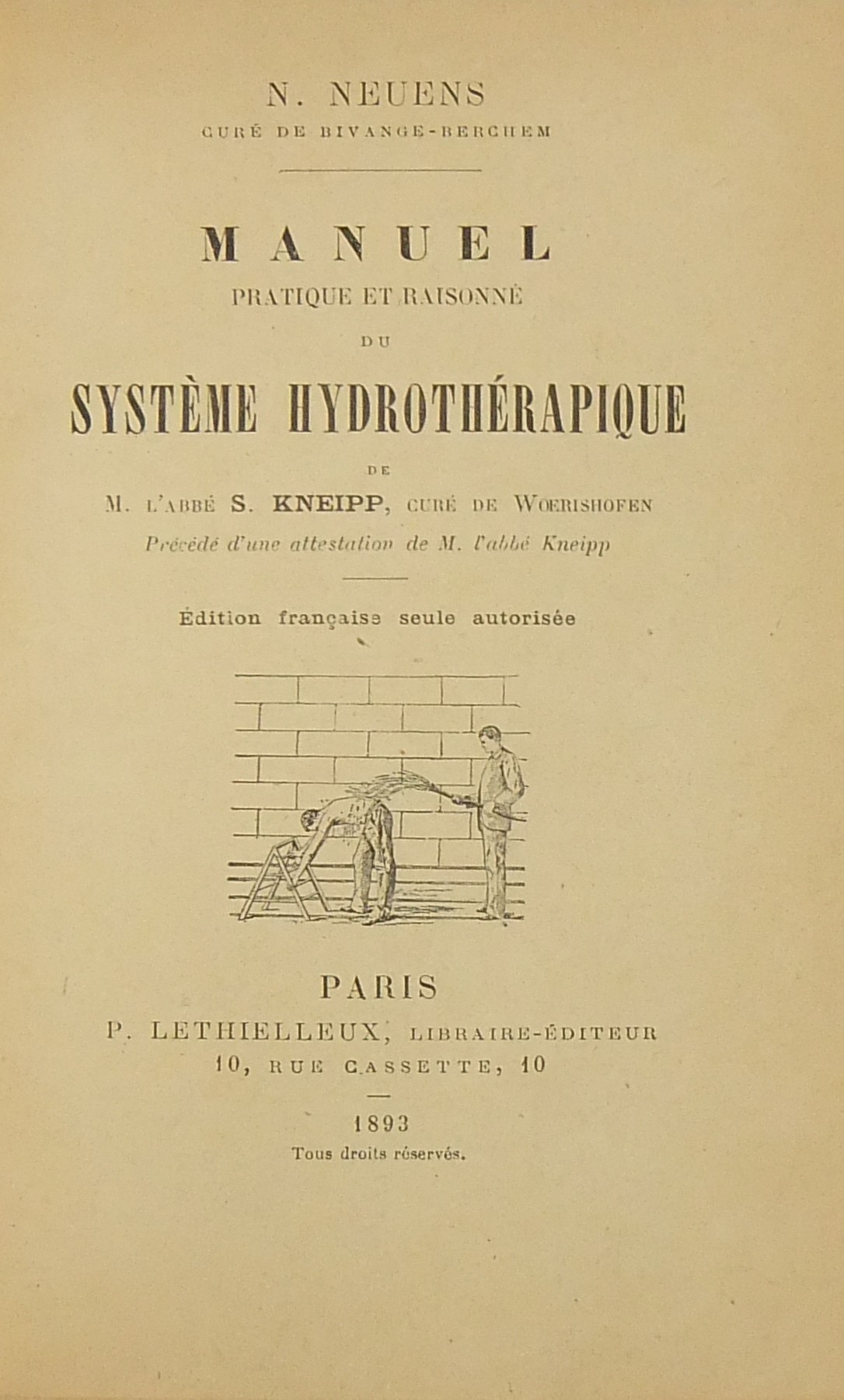 Manuel pratique et raisonne du systeme hydrotherap