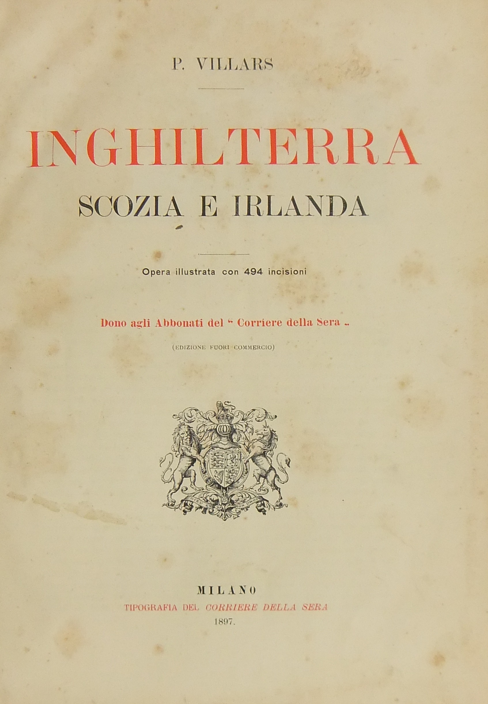 Inghilterra Scozia e Irlanda.