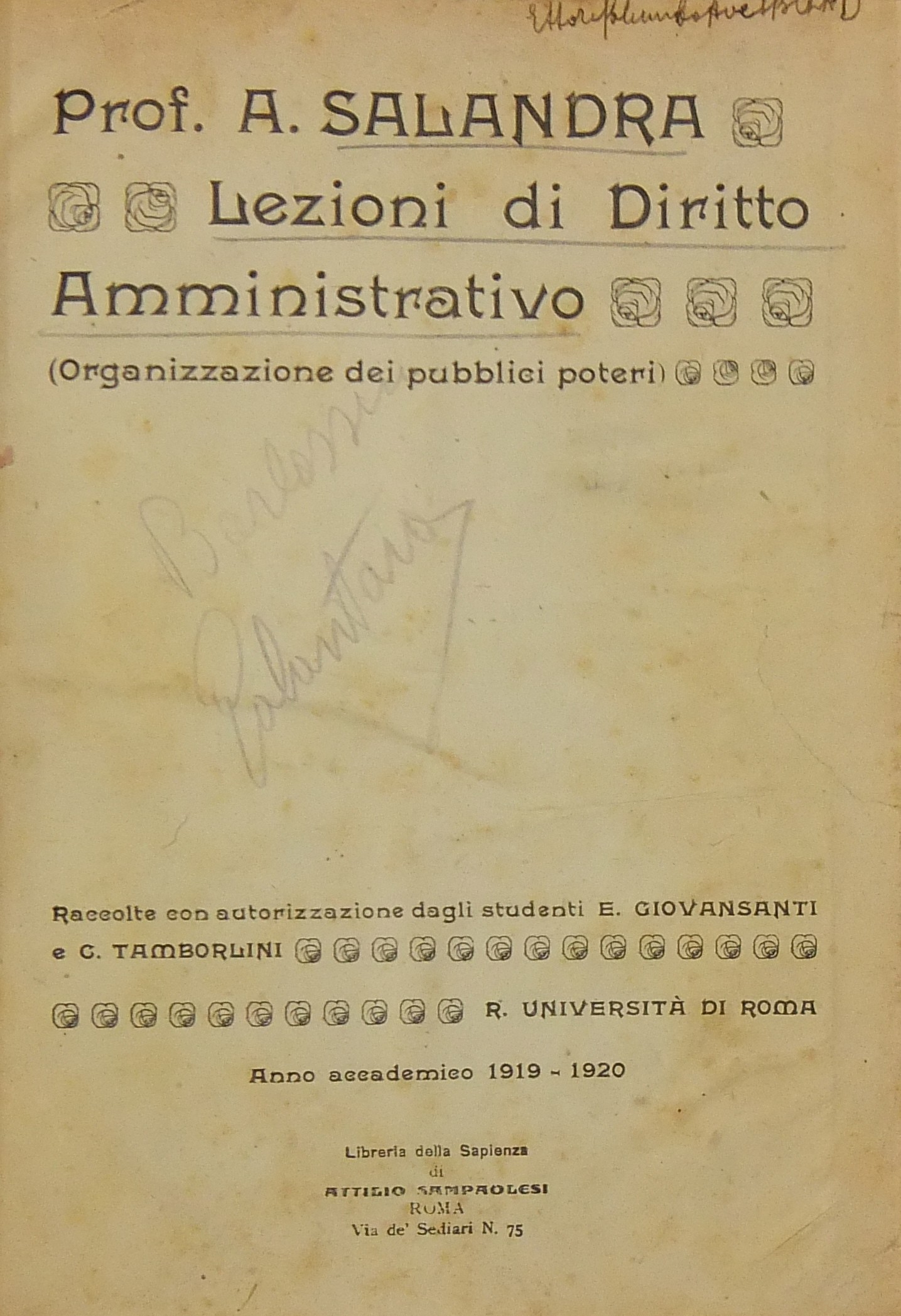 Lezioni di diritto amministrativo. (Organizzazione dei pubblici poteri).
