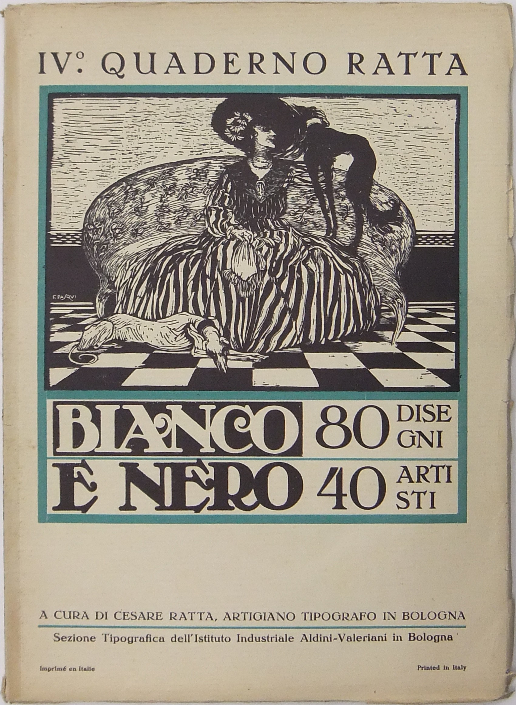 IV Quaderno Ratta. Bianco e Nero. 80 Disegni 40 Artisti
