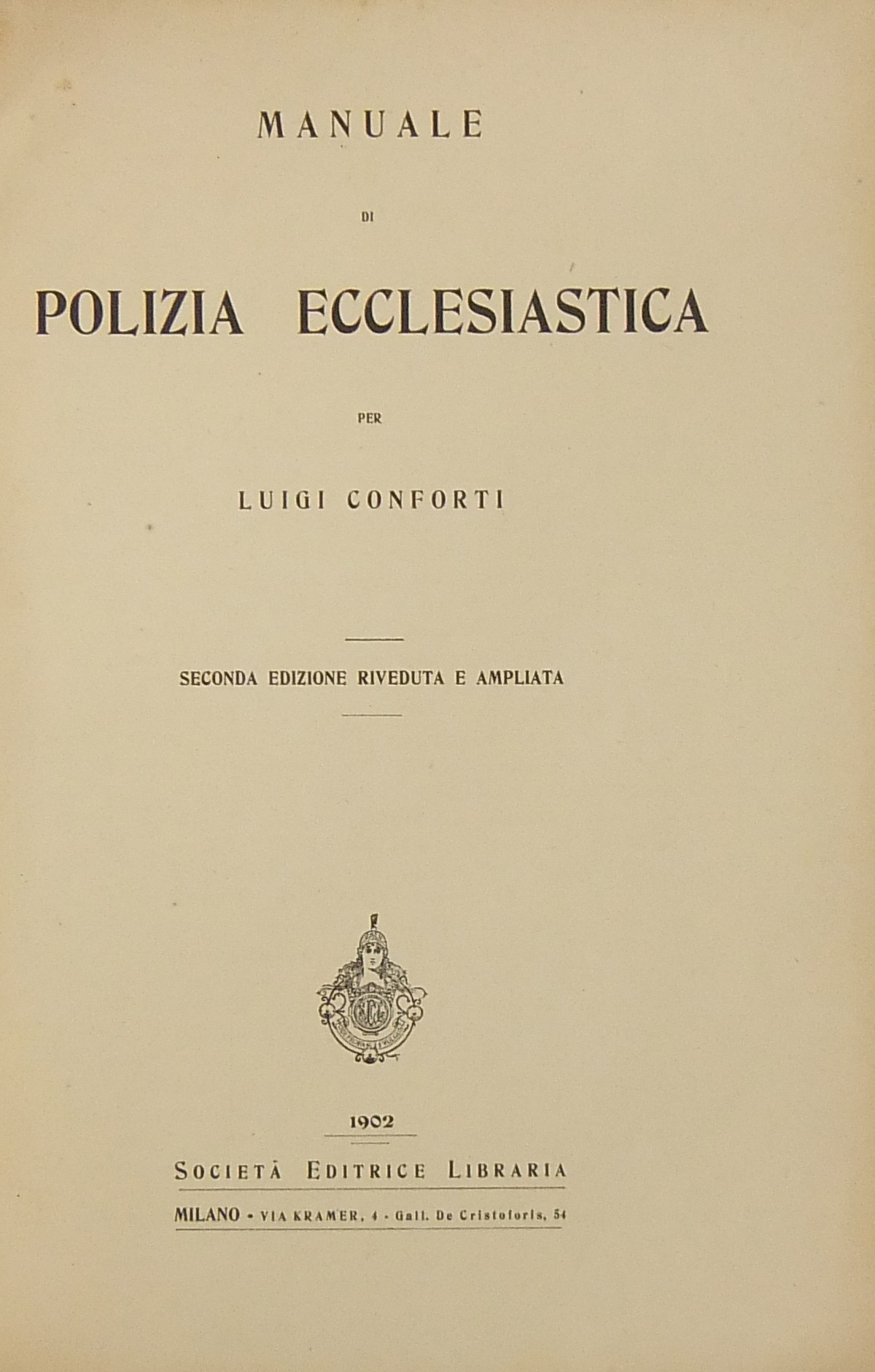 Manuale di Polizia ecclesiastica