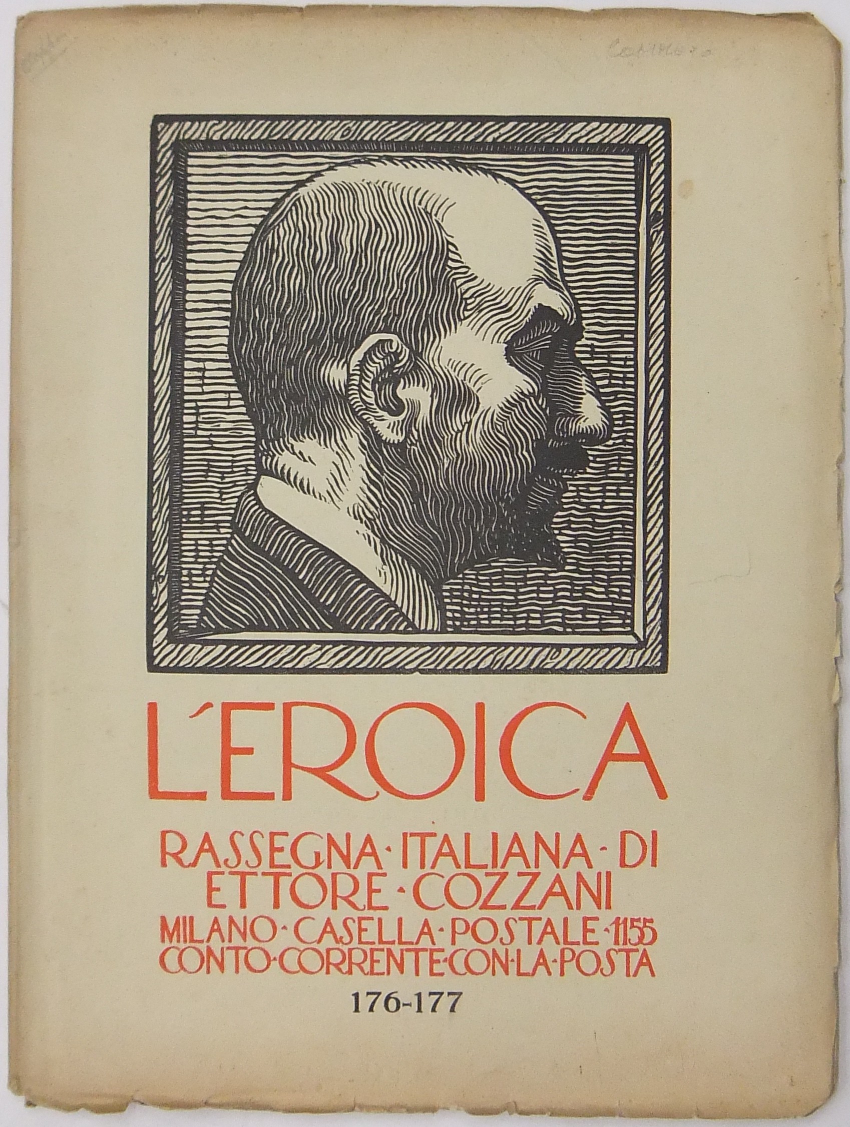 L'Eroica. Rassegna Italiana. Anno XXI-XXII. Quaderno 176-177
