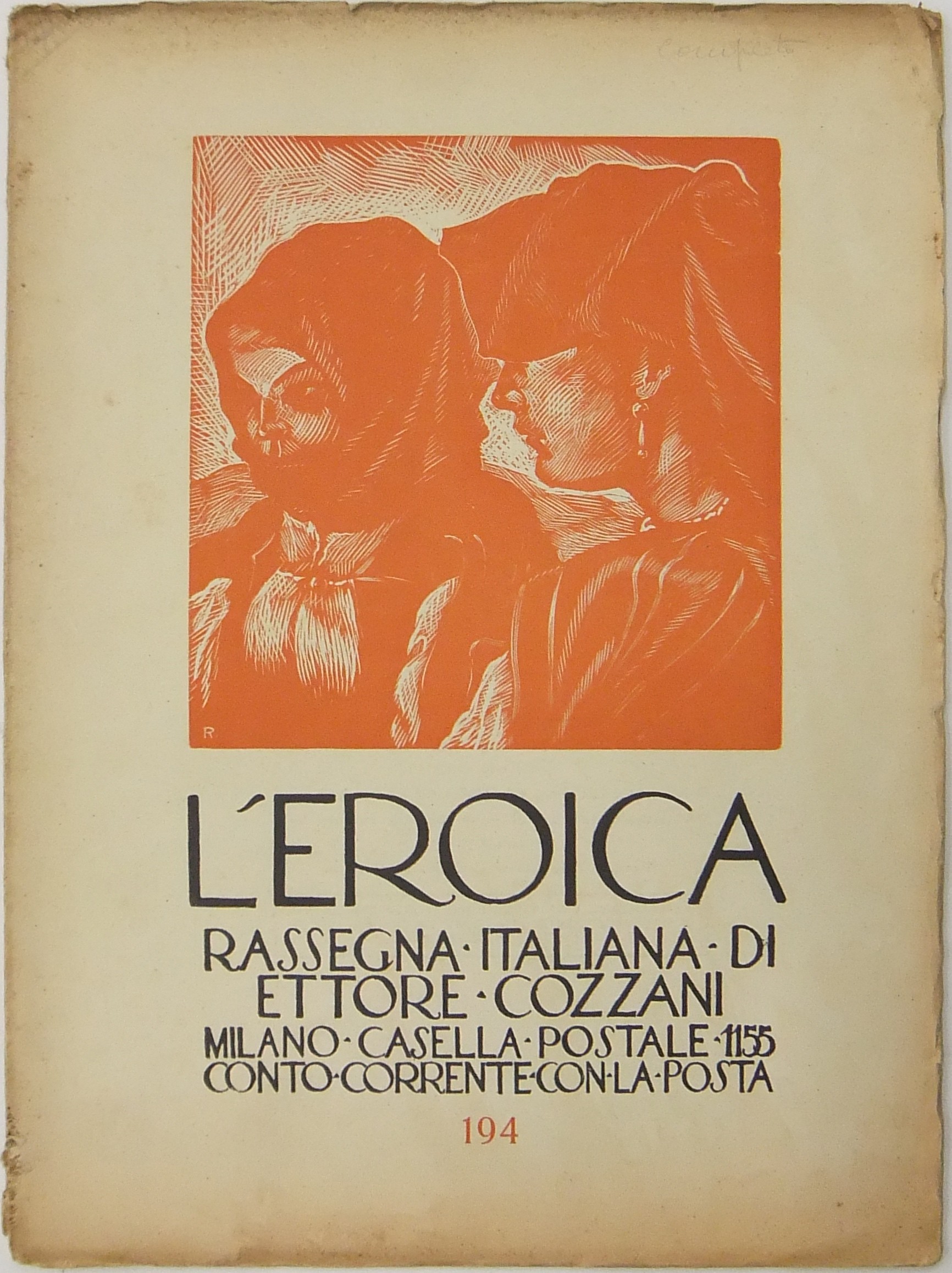 L'Eroica. Rassegna Italiana. Anno XXII-XXIII. Quaderno 194