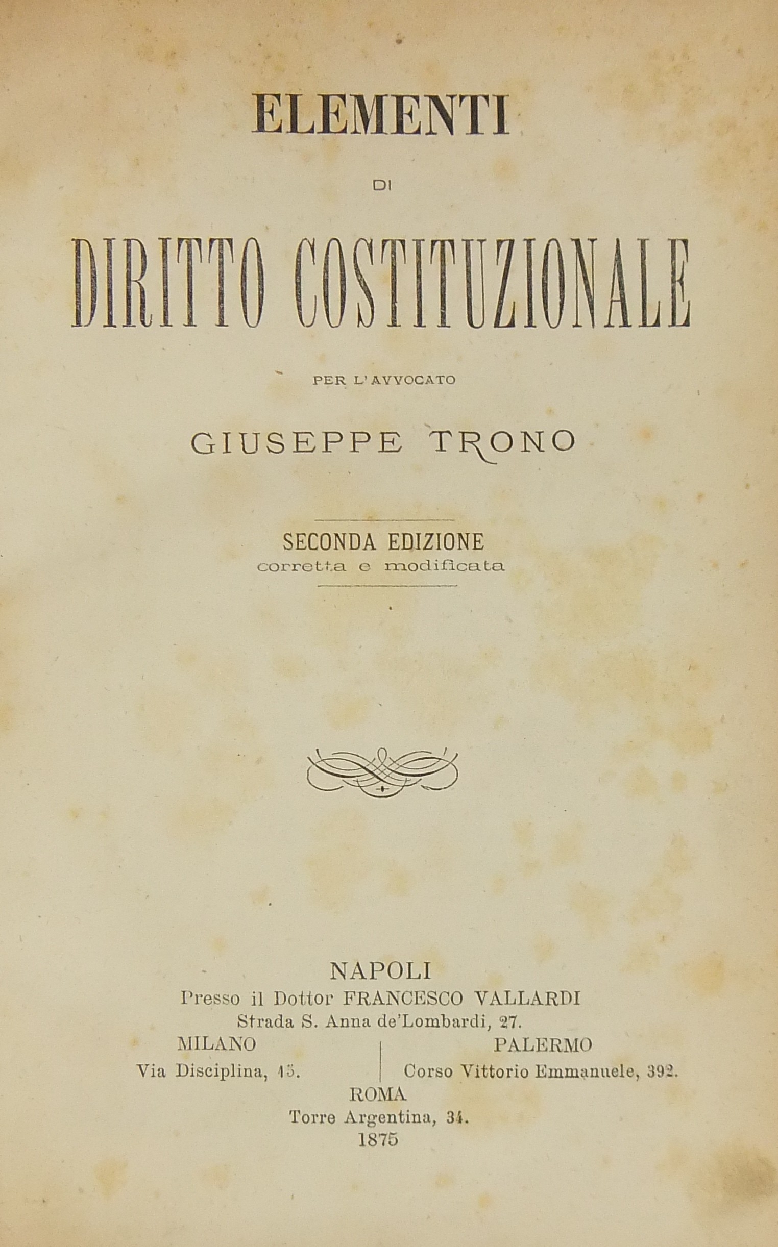 Elementi di diritto costituzionale