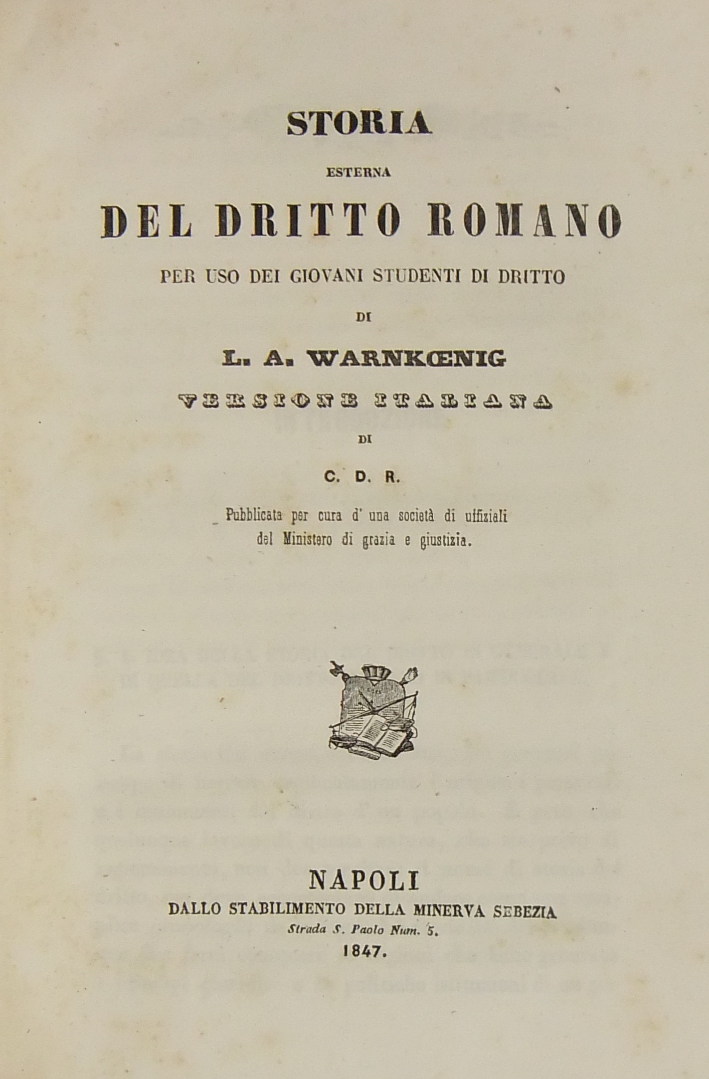 Storia esterna del dritto romano. 