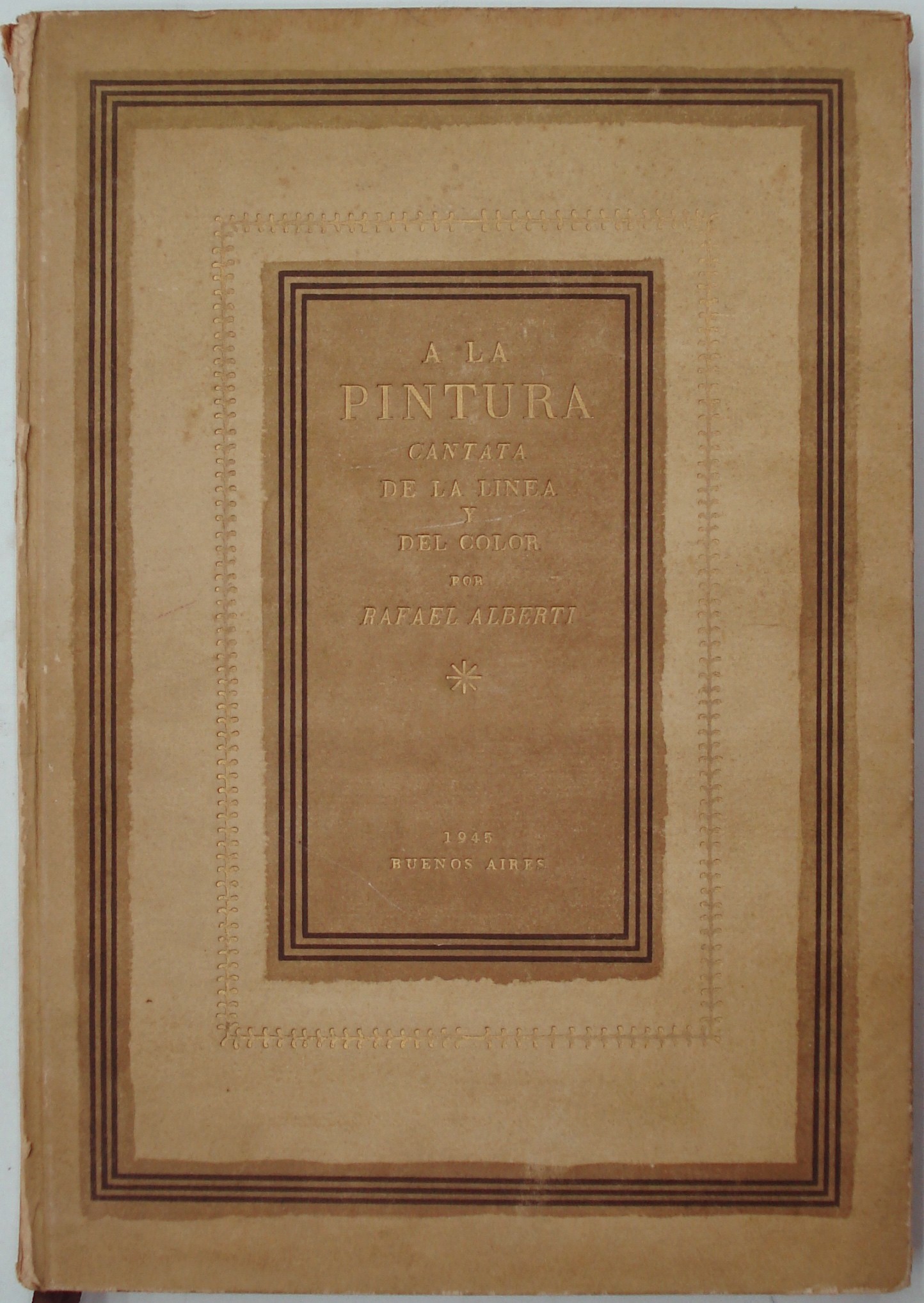 A la Pintura cantata de la linea y del color