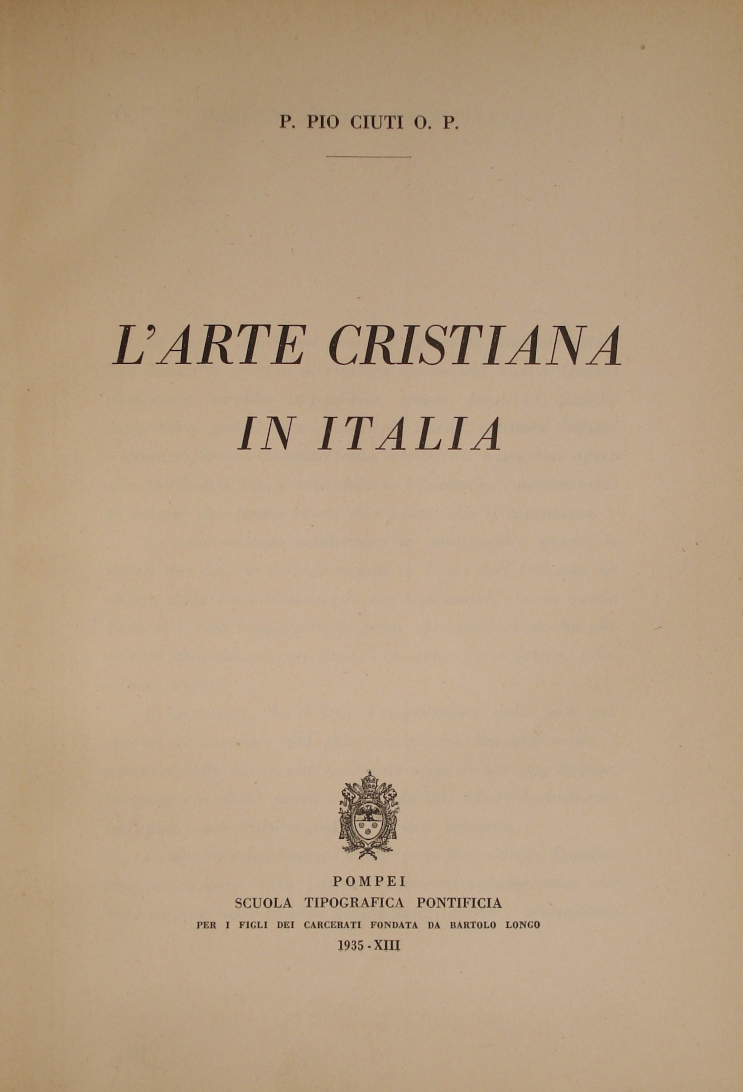 L'arte cristiana in Italia