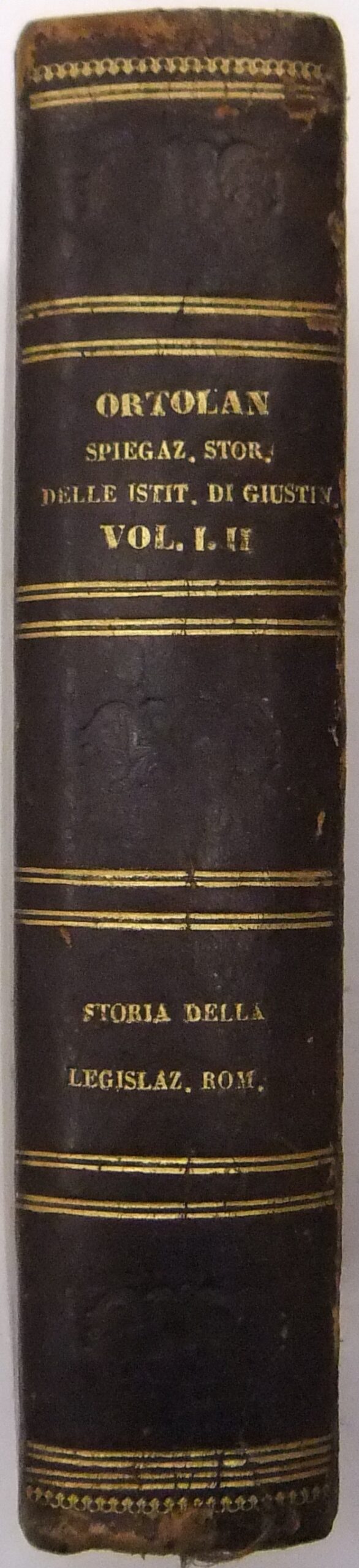 Spiegazione storica delle Istituzioni dell'Imperatore Giustiniano