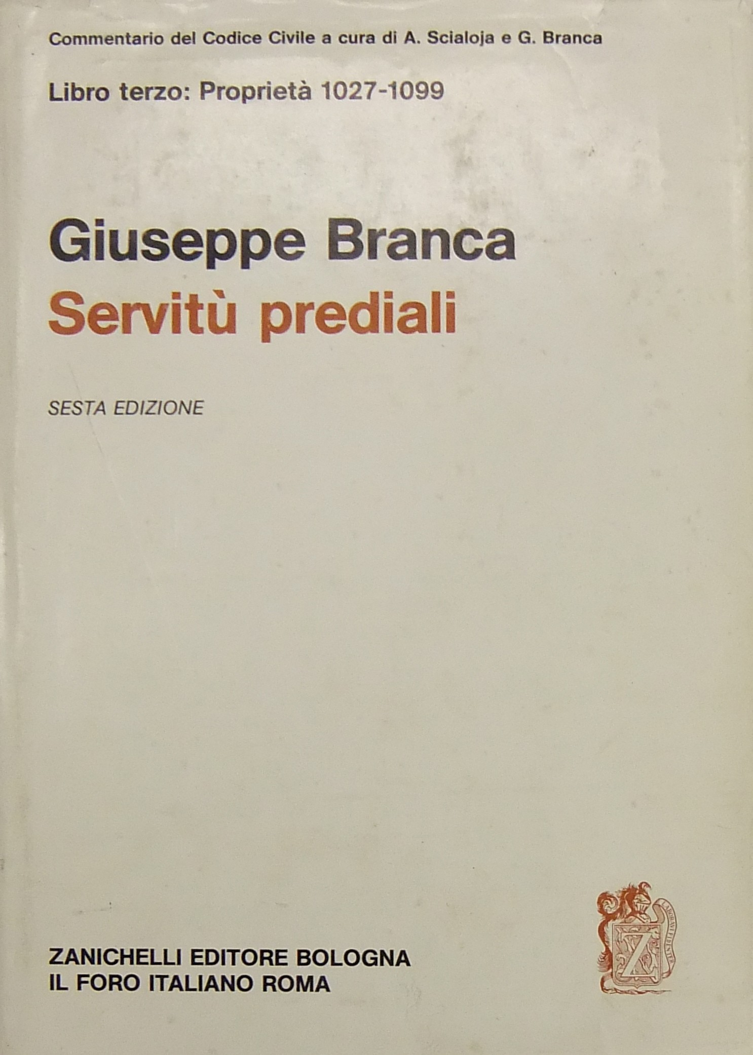 Servitù prediali. Art. 1027-1099