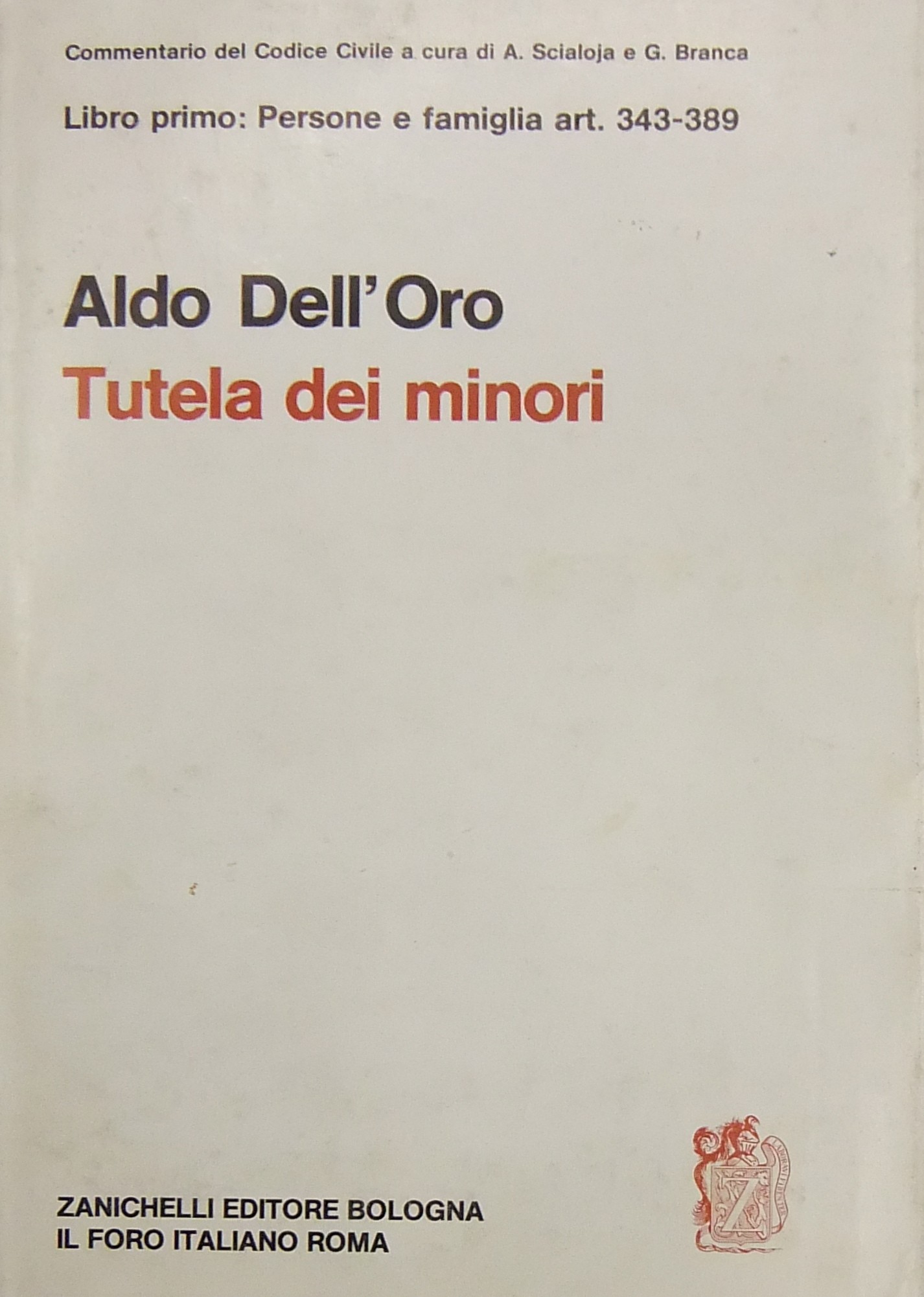 Tutela dei minori. Art. 343-389